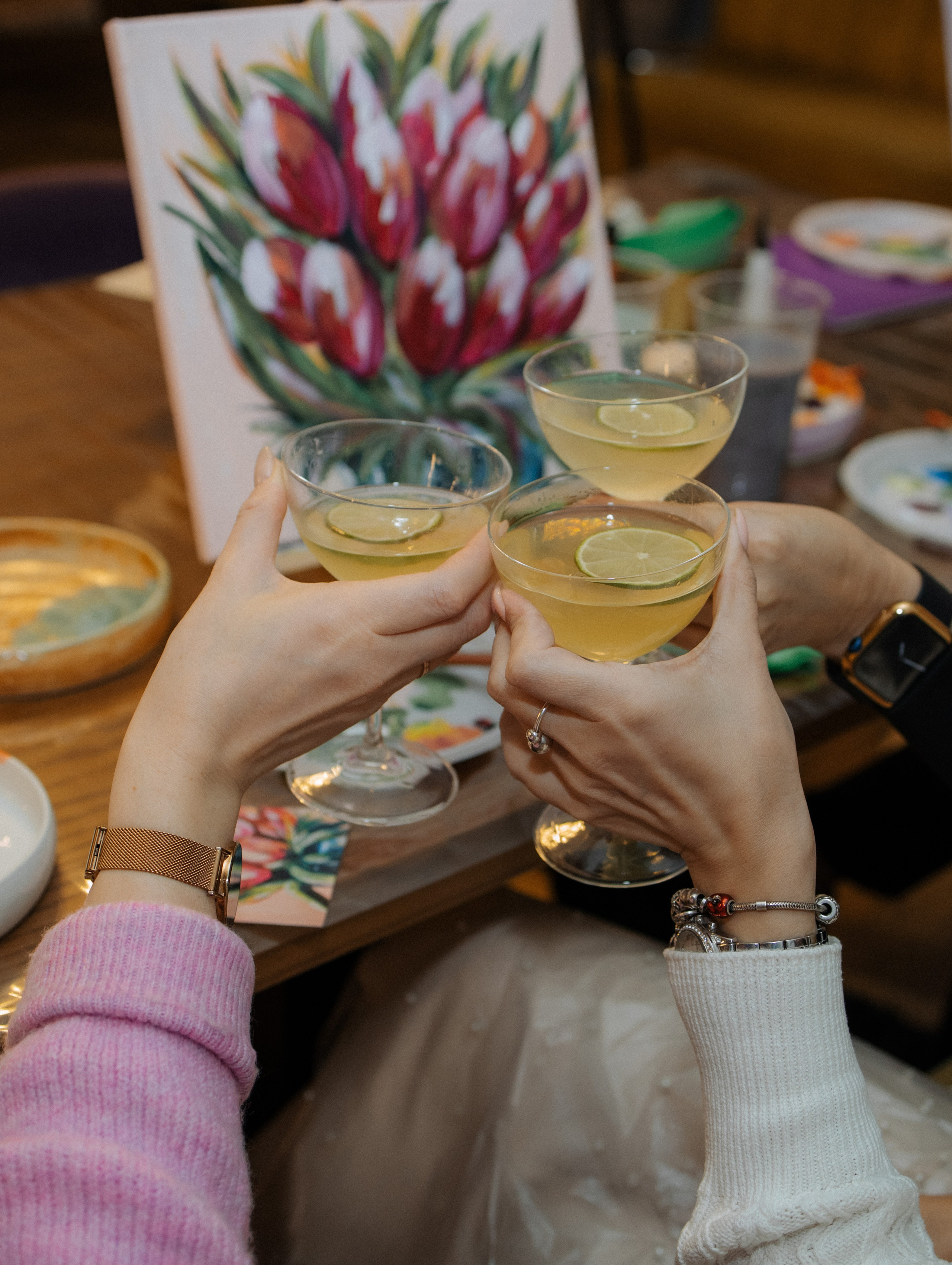 Арт-вечеринки (свечи и рисование). Фотограф Углич и Ярославль Ольга Тятюшкина