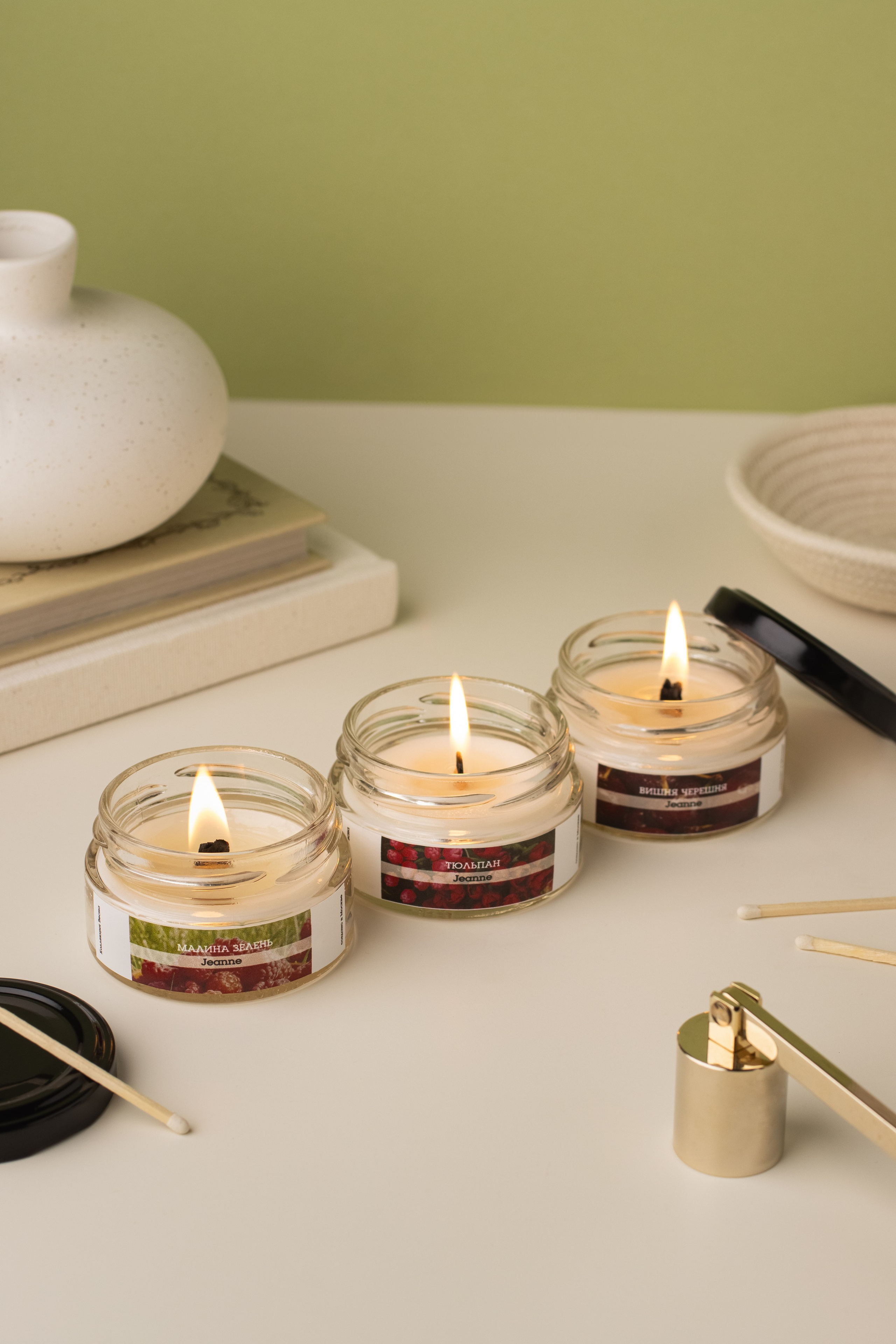 Наборы свечей «Jeanne». Предметный фотограф в Балашихе Анастасия Михайлова