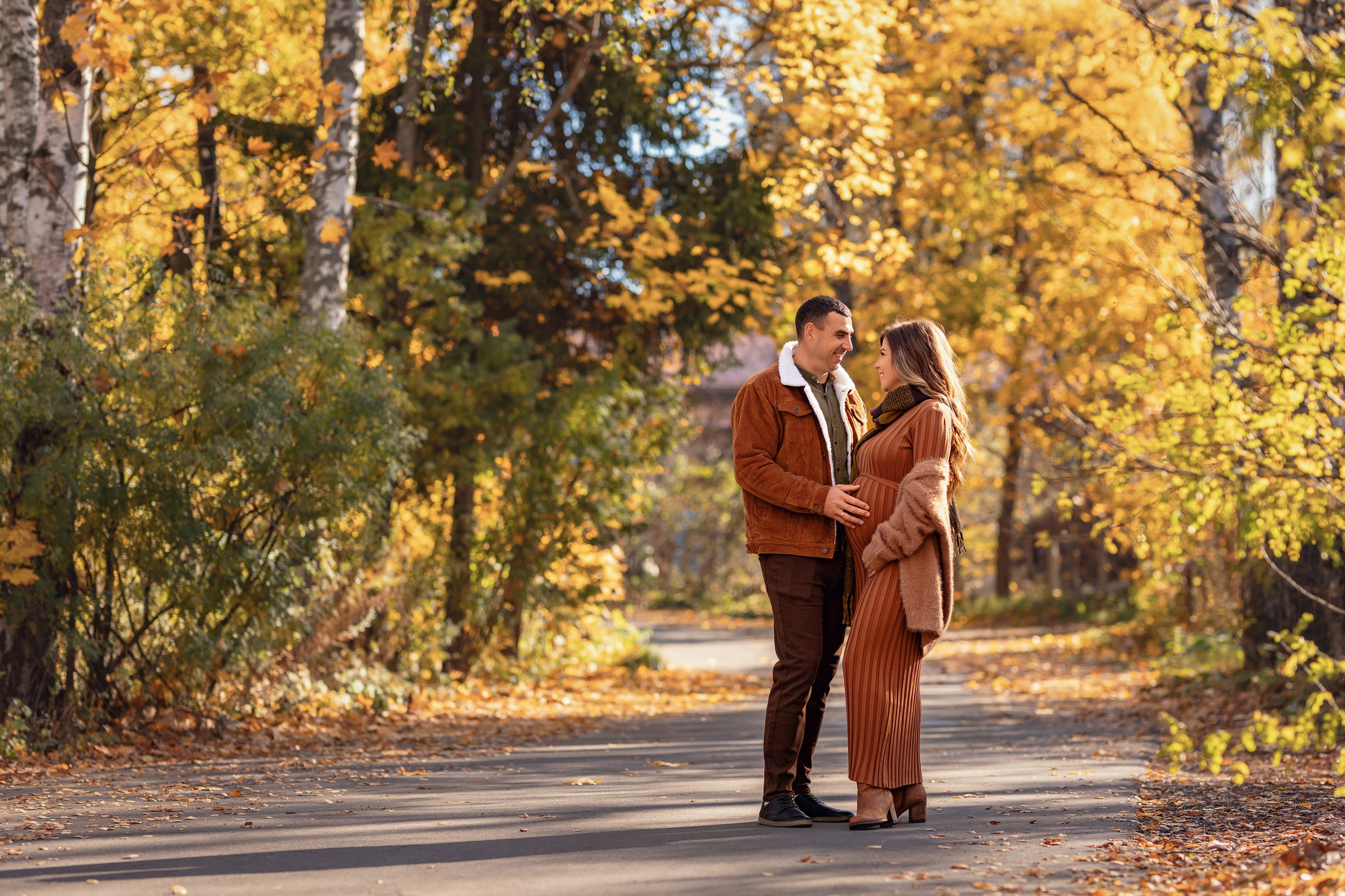 Осенняя фотосессия в ожидании малыша. Трубинова Екатерина | Семейный фотограф | Москва