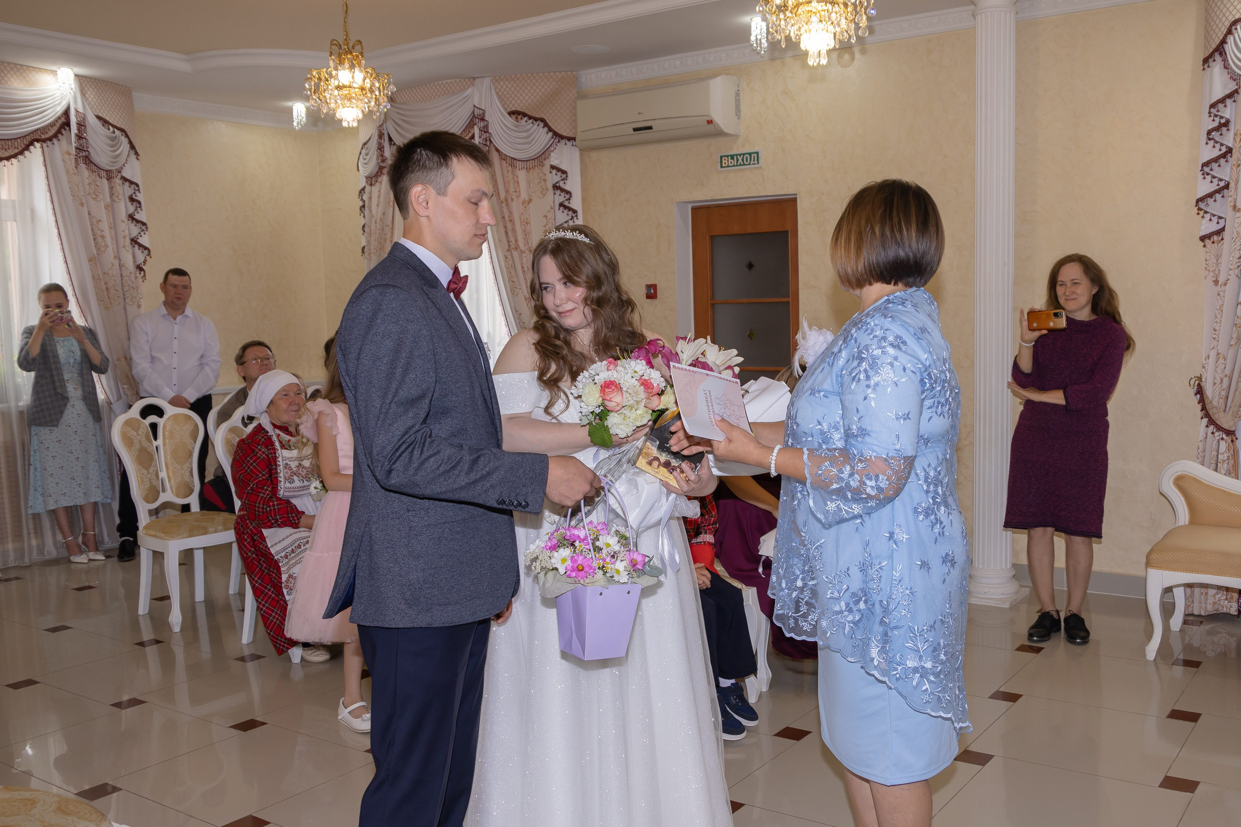 Свадебная съемка регистрации в ЗАГСе г. Можга