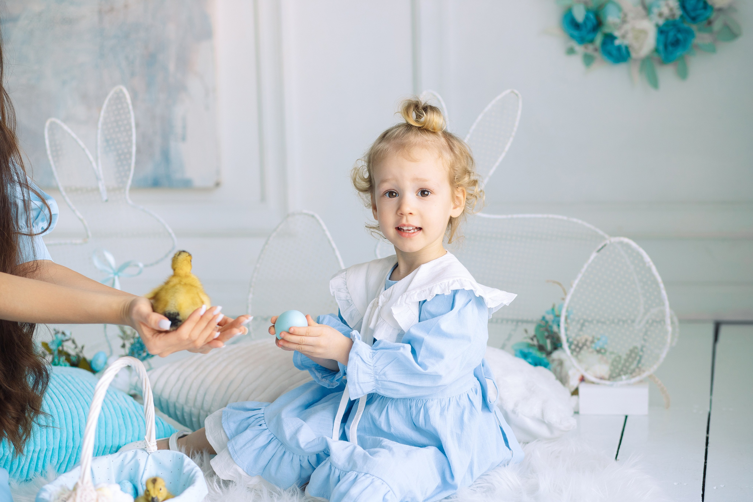 Пасхальная фотосессия Алиса в стране чудес с утятами. Фотограф в Санкт-Петербурге, Анна Скворцова