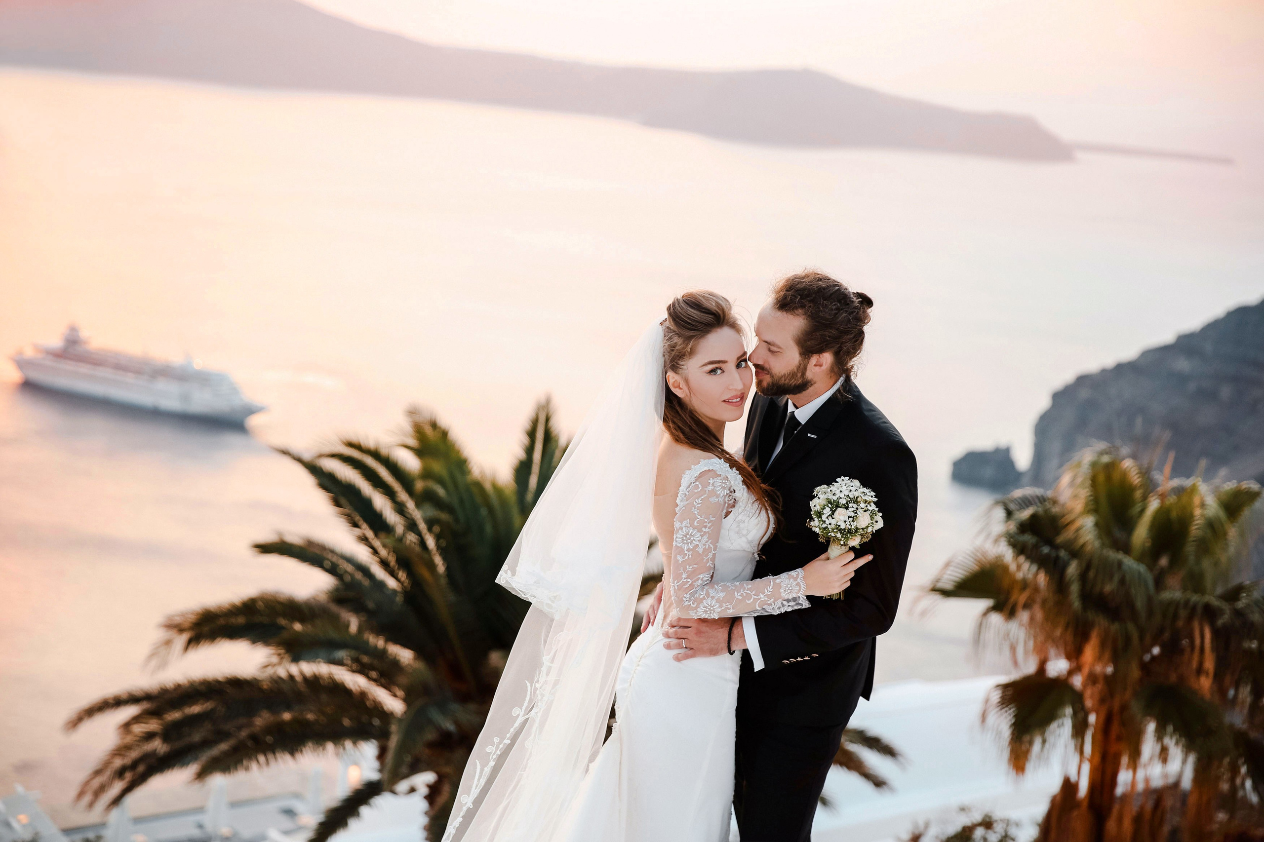 Свадьба на Санторини. Фотограф и видеограф Анна Домашенко