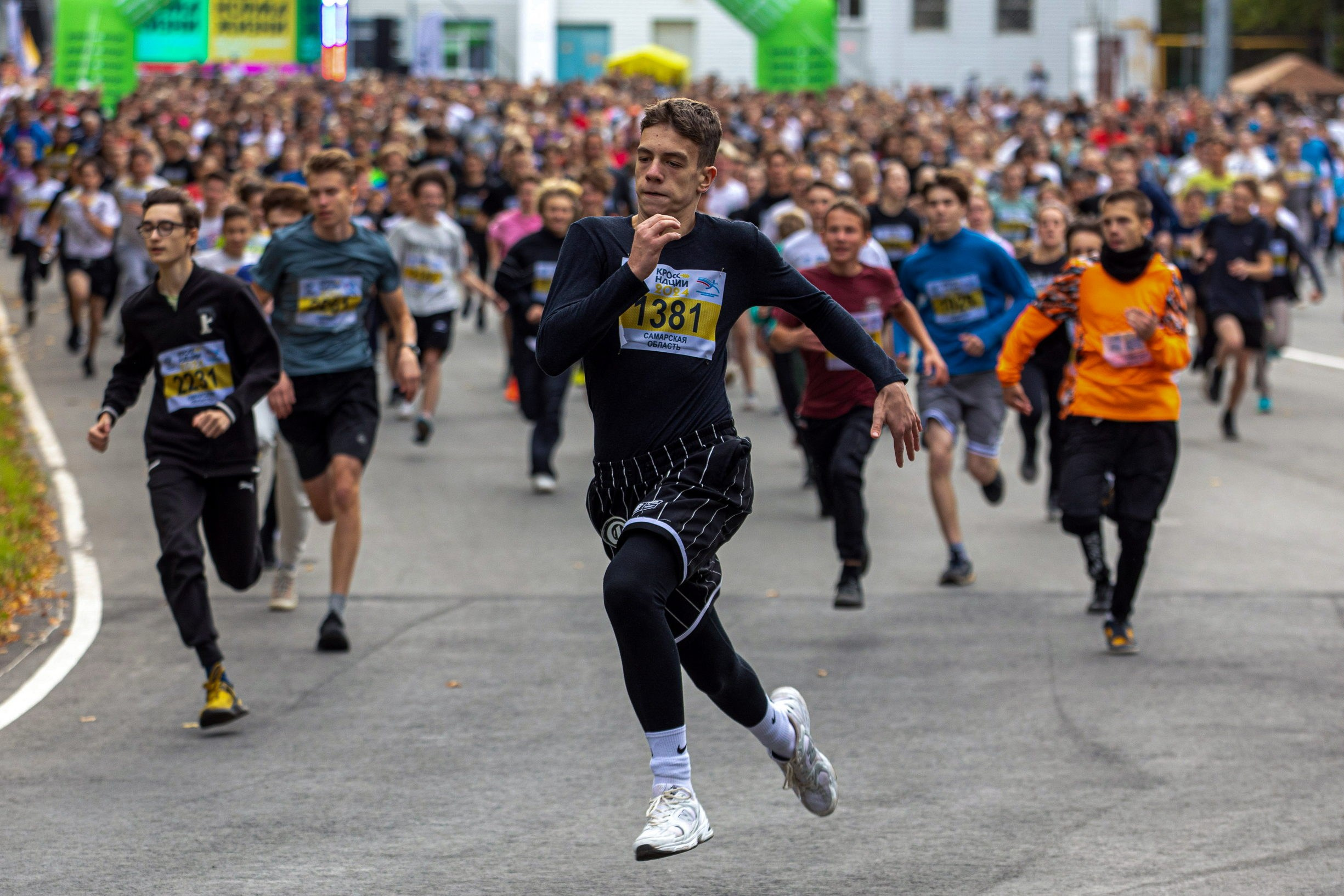спортивная фотография, легкая атлетика, массовый забег