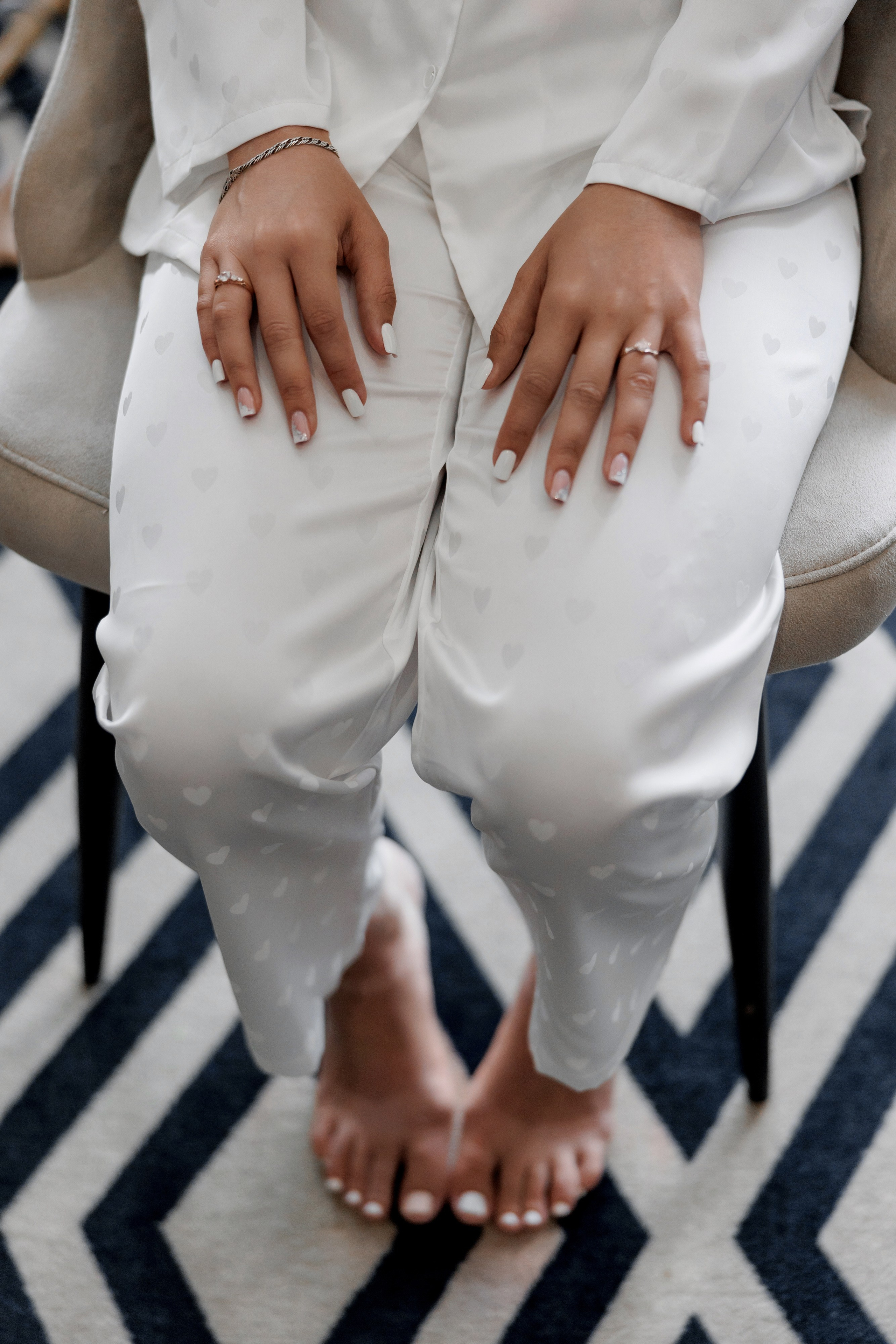 пижама для невесты в сердечки