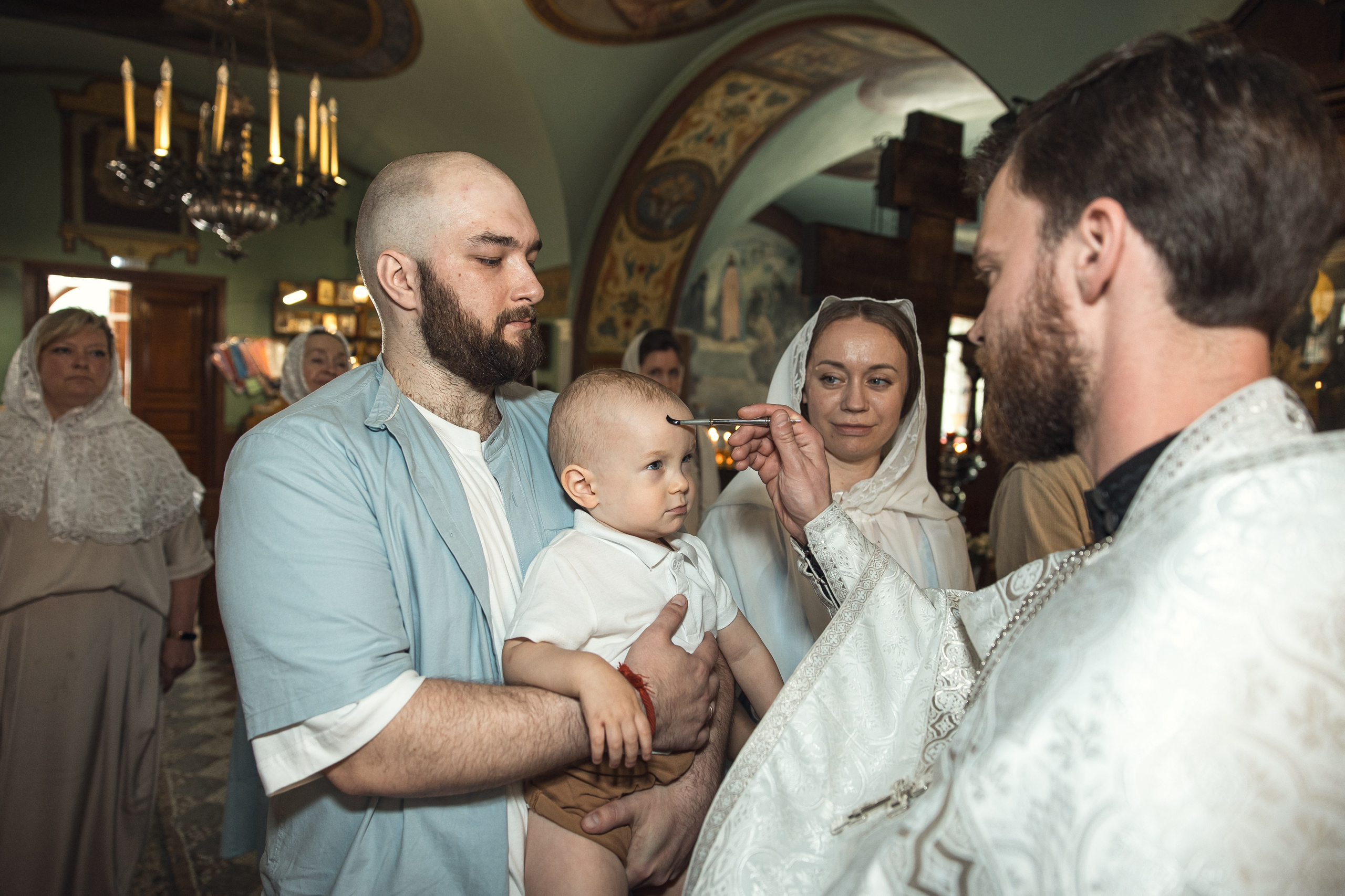 Таинство крещения. Семейный и детский фотограф в Москве Орешина Юлия
