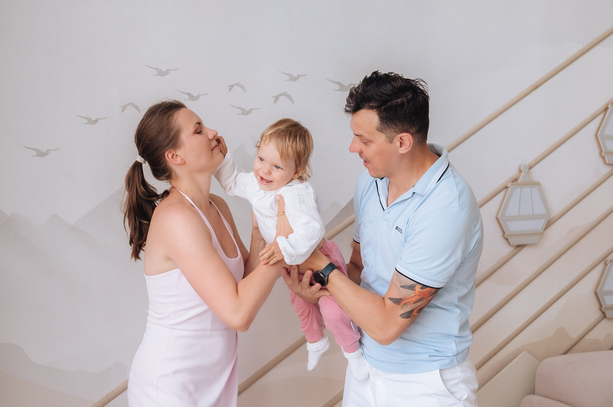 Семейная фотосессия Димы, Олеси и Насти. Фотограф в Москве и Московской области Таня Яблочкина