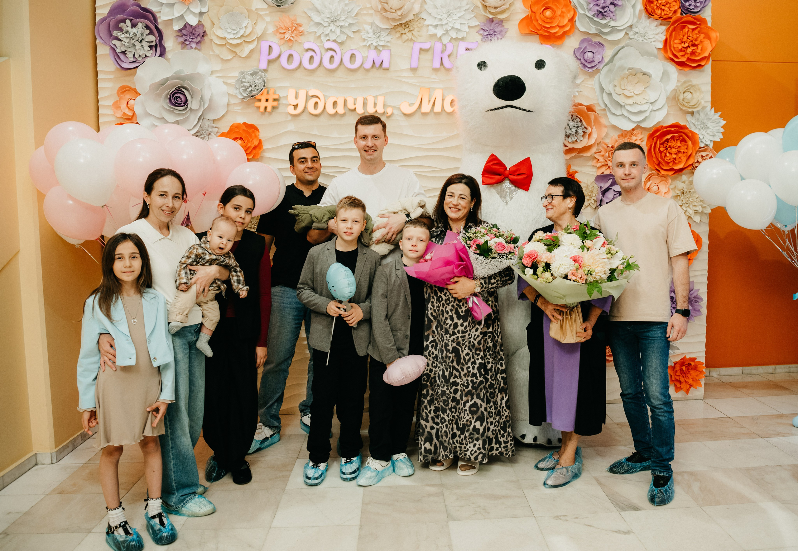 Выписка малыша и малышки ГКБ 29. Фотограф на выписку из роддома в Москве и МО