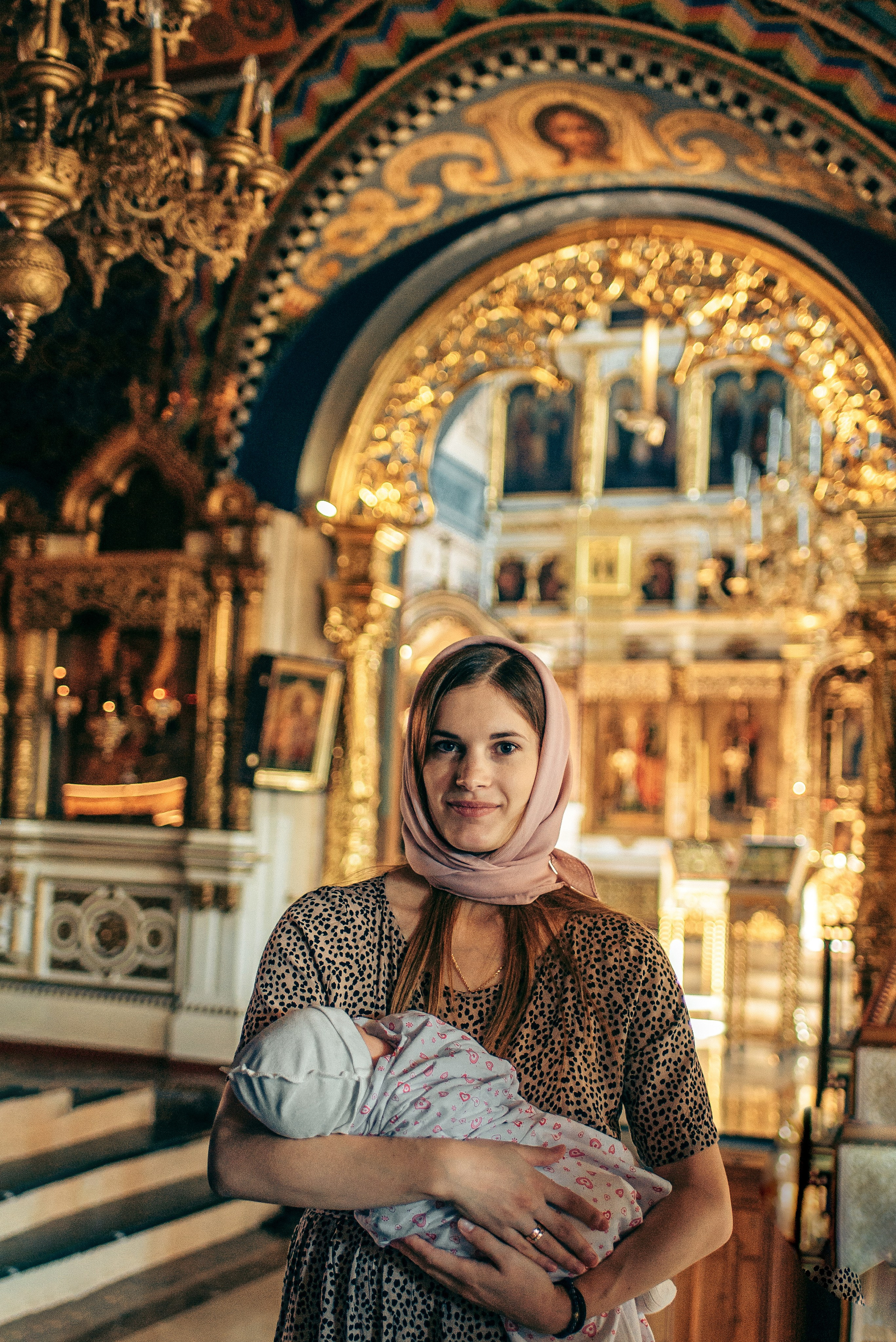 Крещение Софии. Фотограф на выписку из роддома в Москве и МО