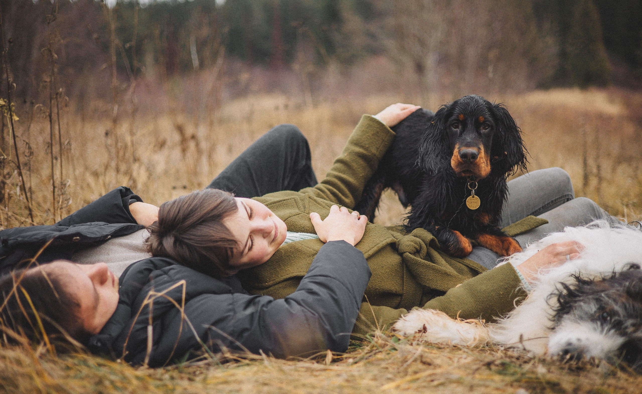 Даша, Глеб, Барс и Бруно. Фотограф-анималист Богданова Полина