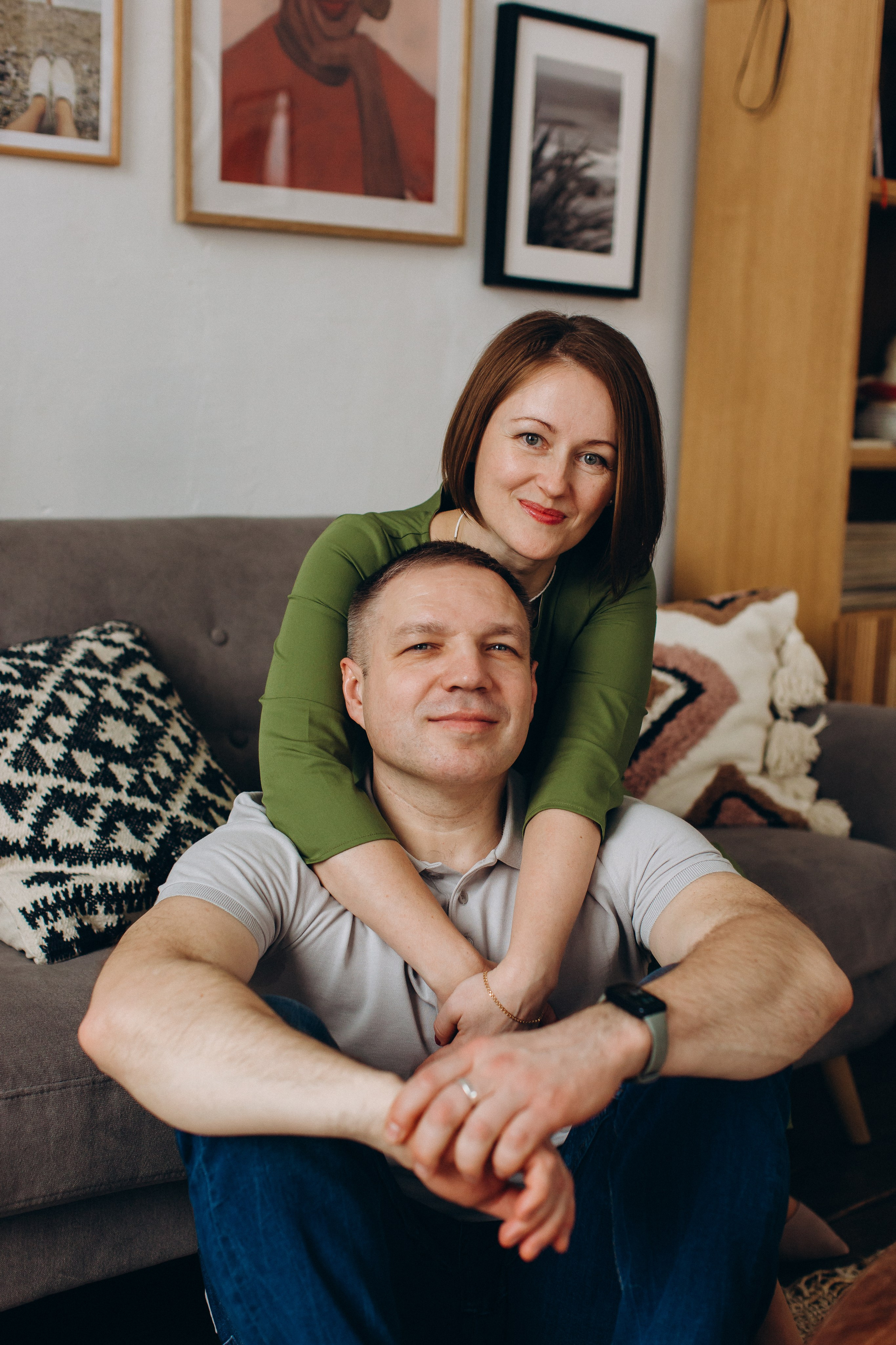 Семейная фотосессия в студии для Елены и ее семьи. Семейный, детский и школьный фотограф в Москве Рудницкая Анна