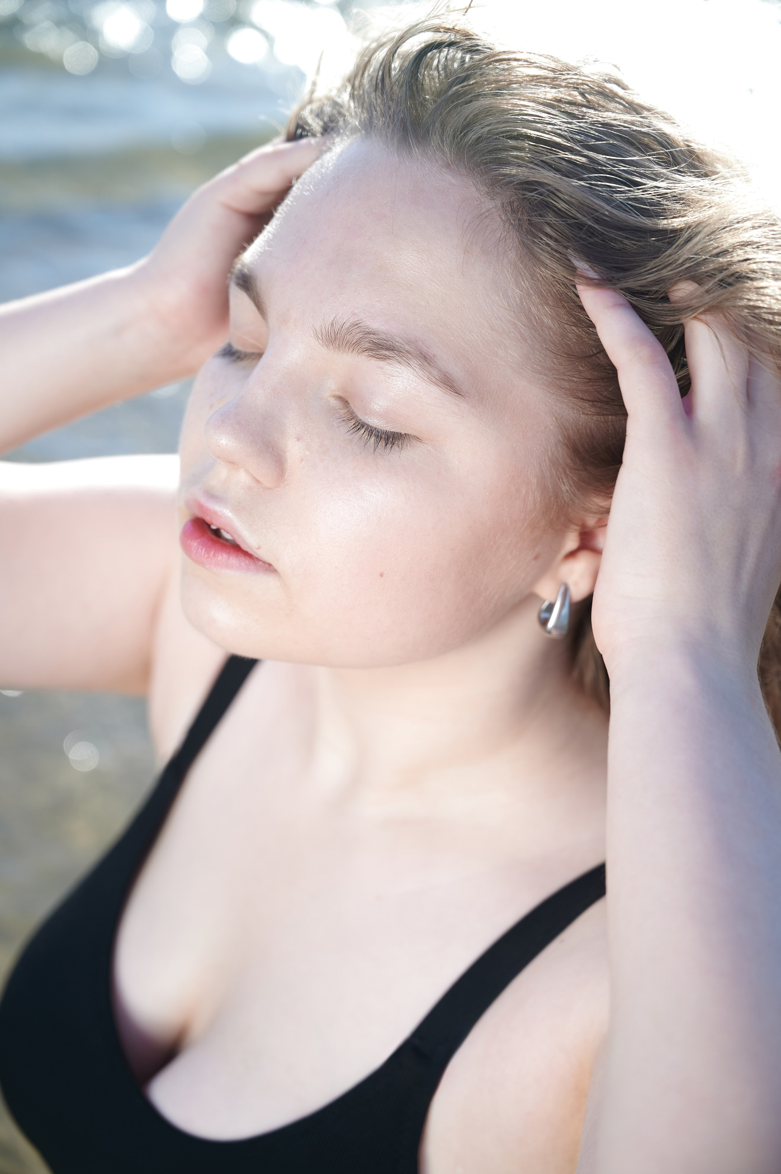 Пляжная фотосессия для модели Есения. Портретный, fashion фотограф в Москве Инга Сергеева