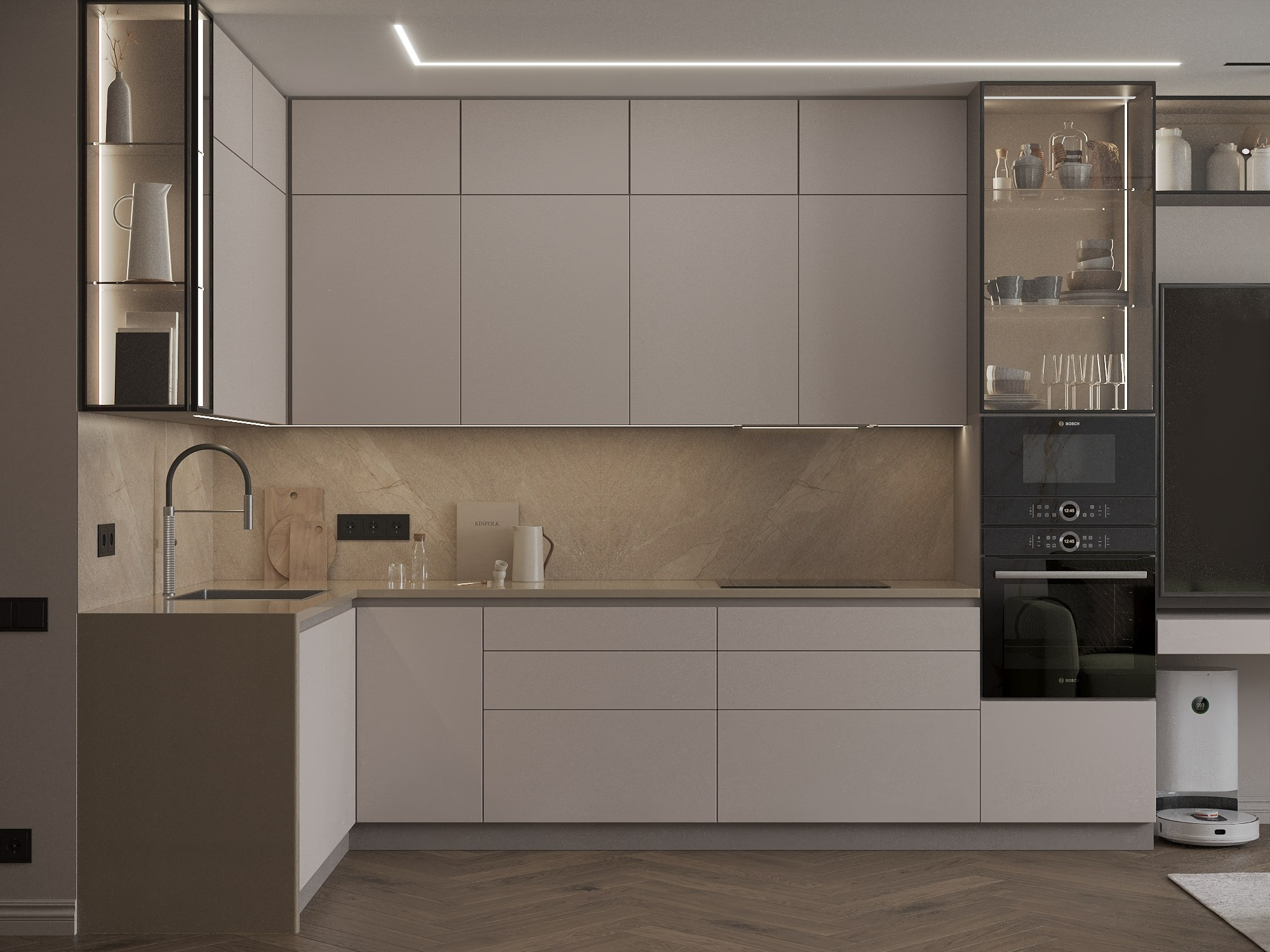 Г. Екатеренбург, ЖК Северное сияние 98 м². БК студия дизайна интерьера