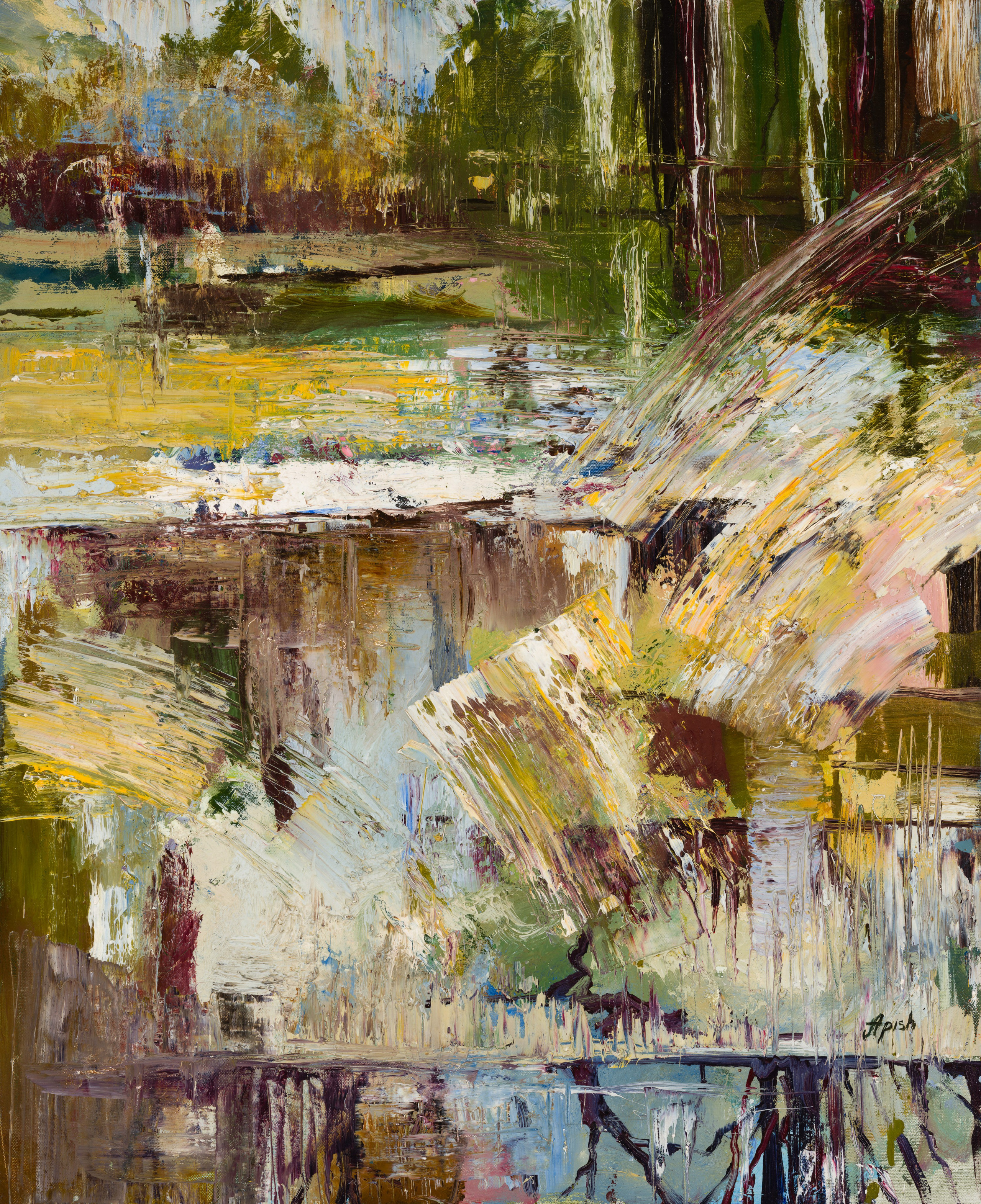 «Оттепель» - художник Алексей Апиш (холст, масло, 70x57 см, 2017)