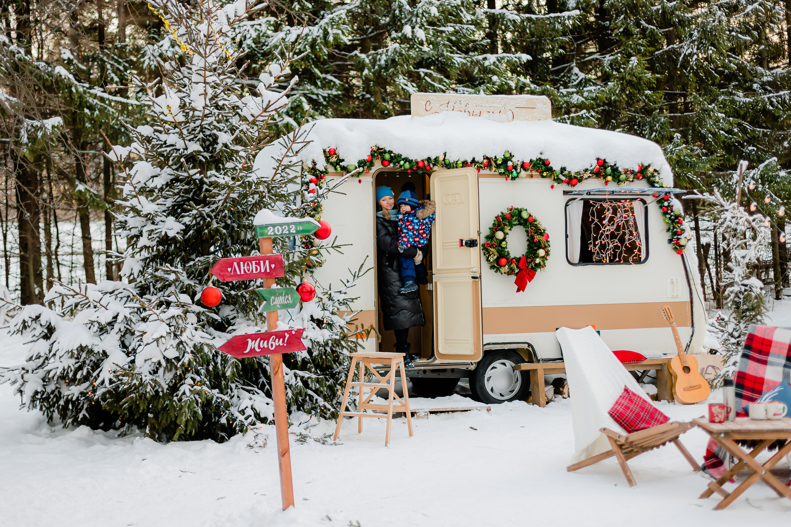 Новогодний автобус. Семейный и свадебный фотограф в Чебоксарах и Новочебоксарске Ирина Юрь