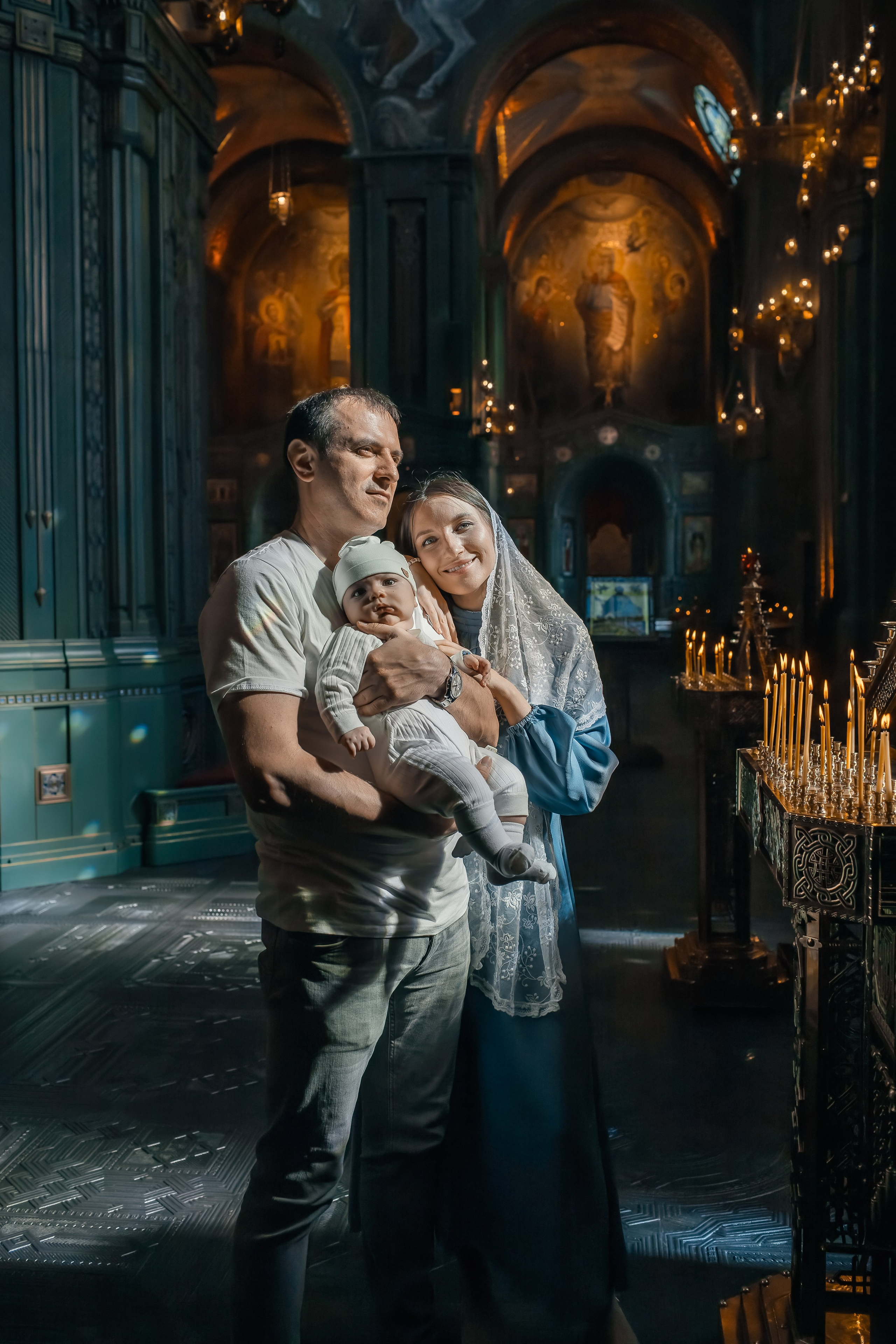 Крещение в Храме Вооруженных Сил России. Профессиональный фотограф в Москве и Мо Мария Шантарёва