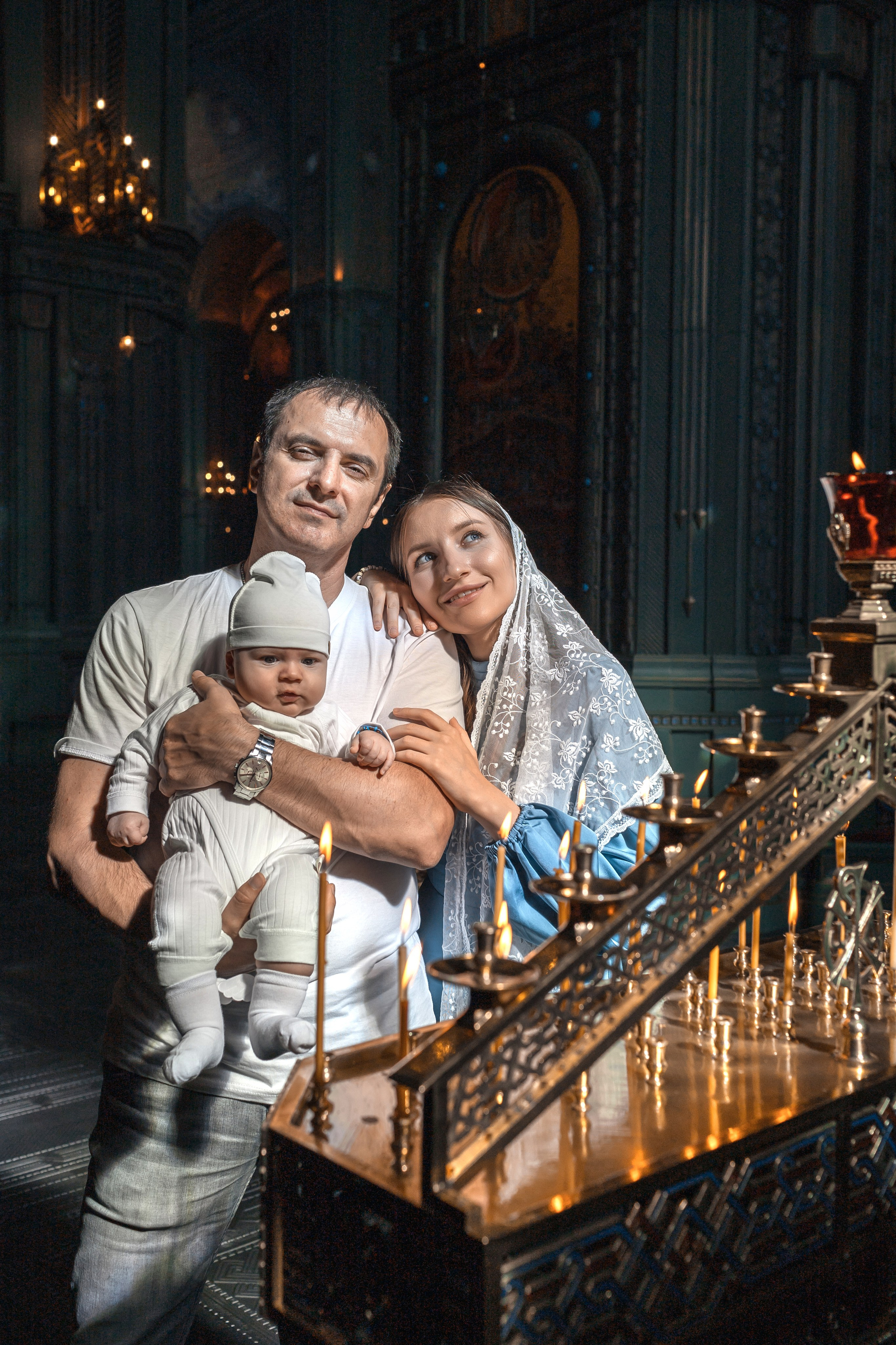 Крещение в Храме Вооруженных Сил России. Профессиональный фотограф в Москве и Мо Мария Шантарёва