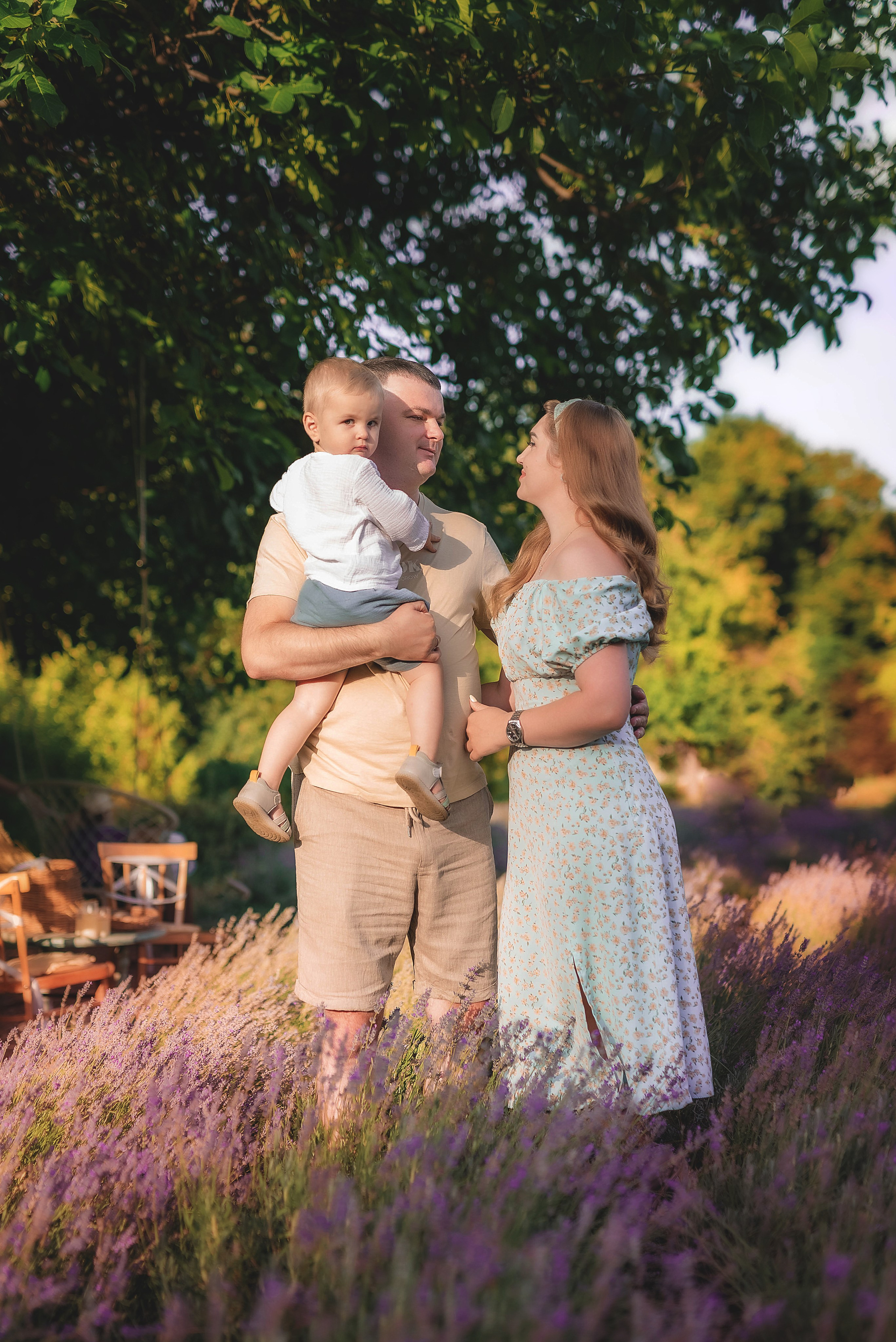 Семейная фотосессия в лаванде. Семейный, детский фотограф в Воронеже Анна Никитина