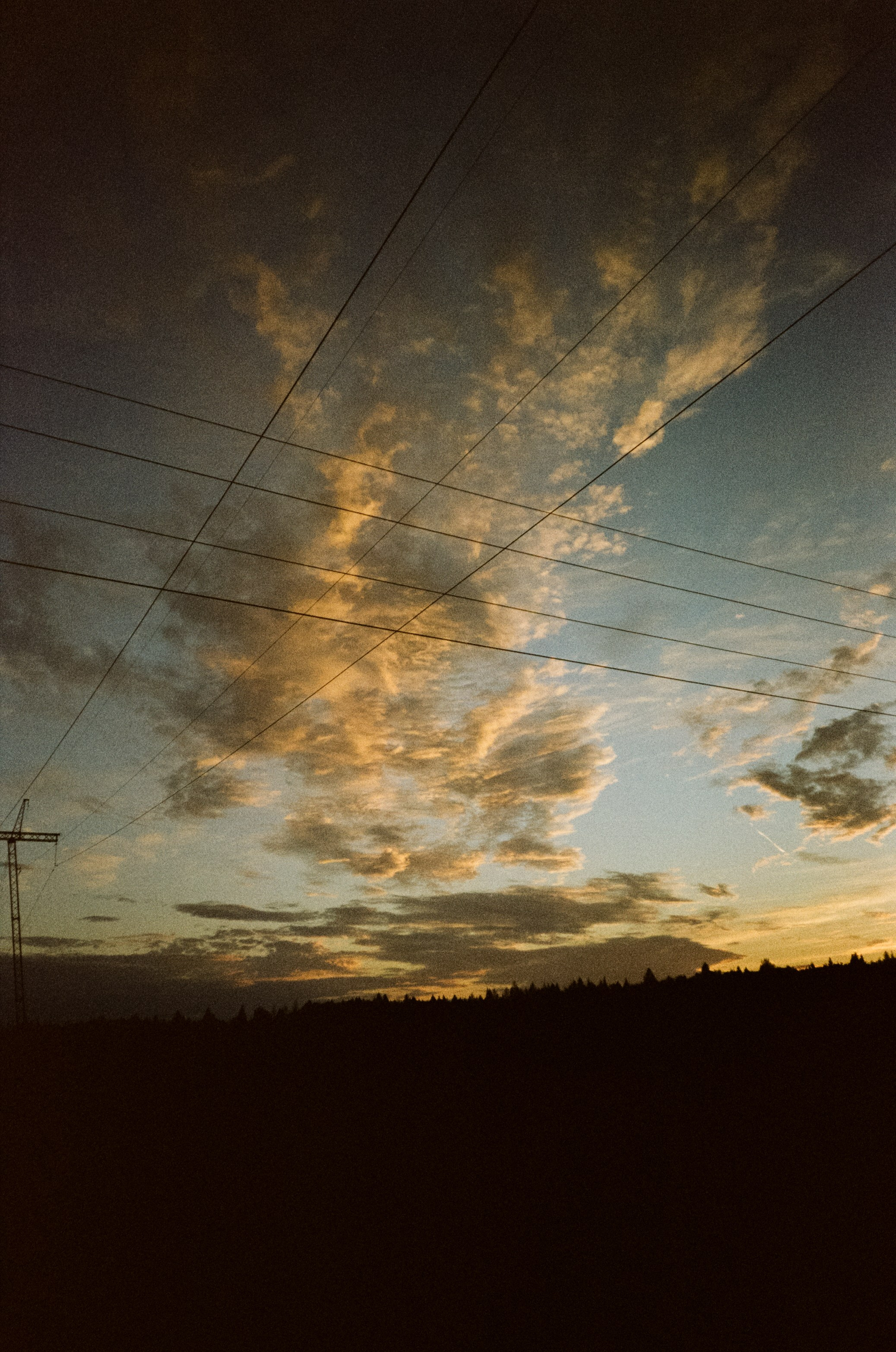 Ricoh MF-1 / Fujifilm X-tra 400 (просрочка) / Закат в Котово