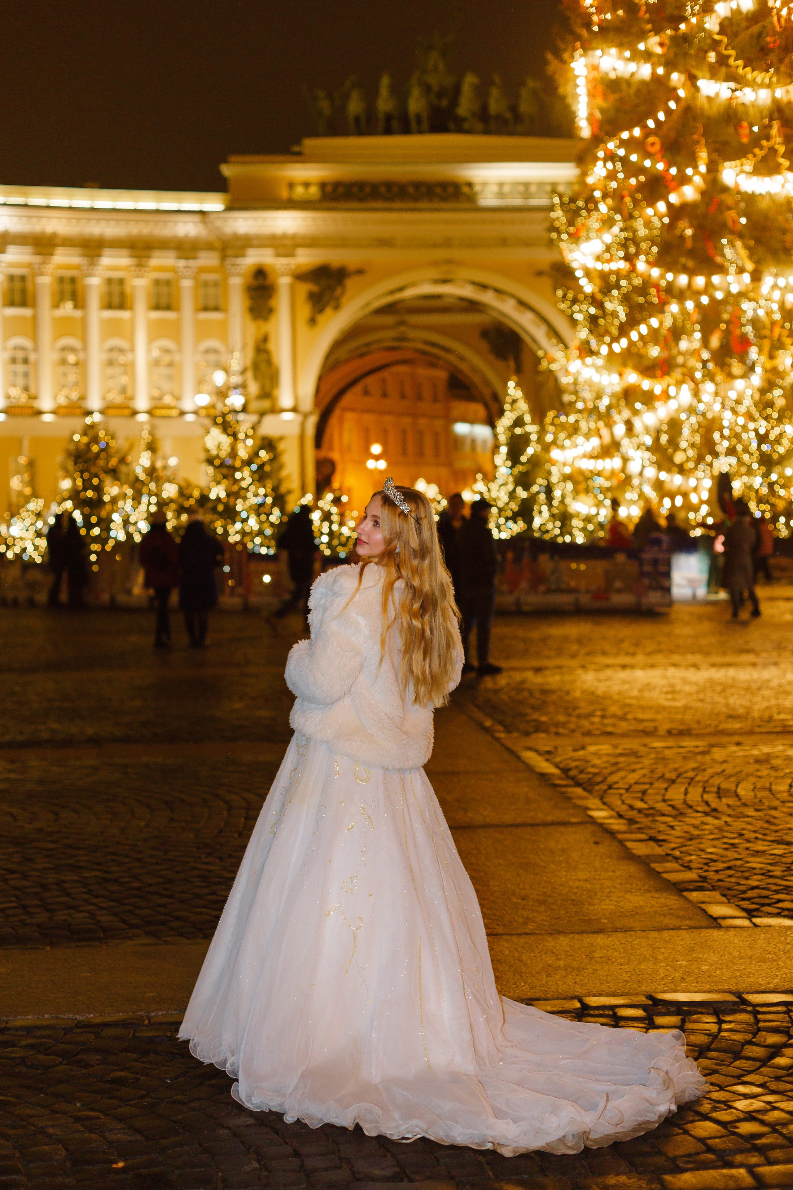 Прогулка по Новогоднему ночному Санкт- Петербургу. Свадебный и семейный фотограф Спб Бошман Ирина