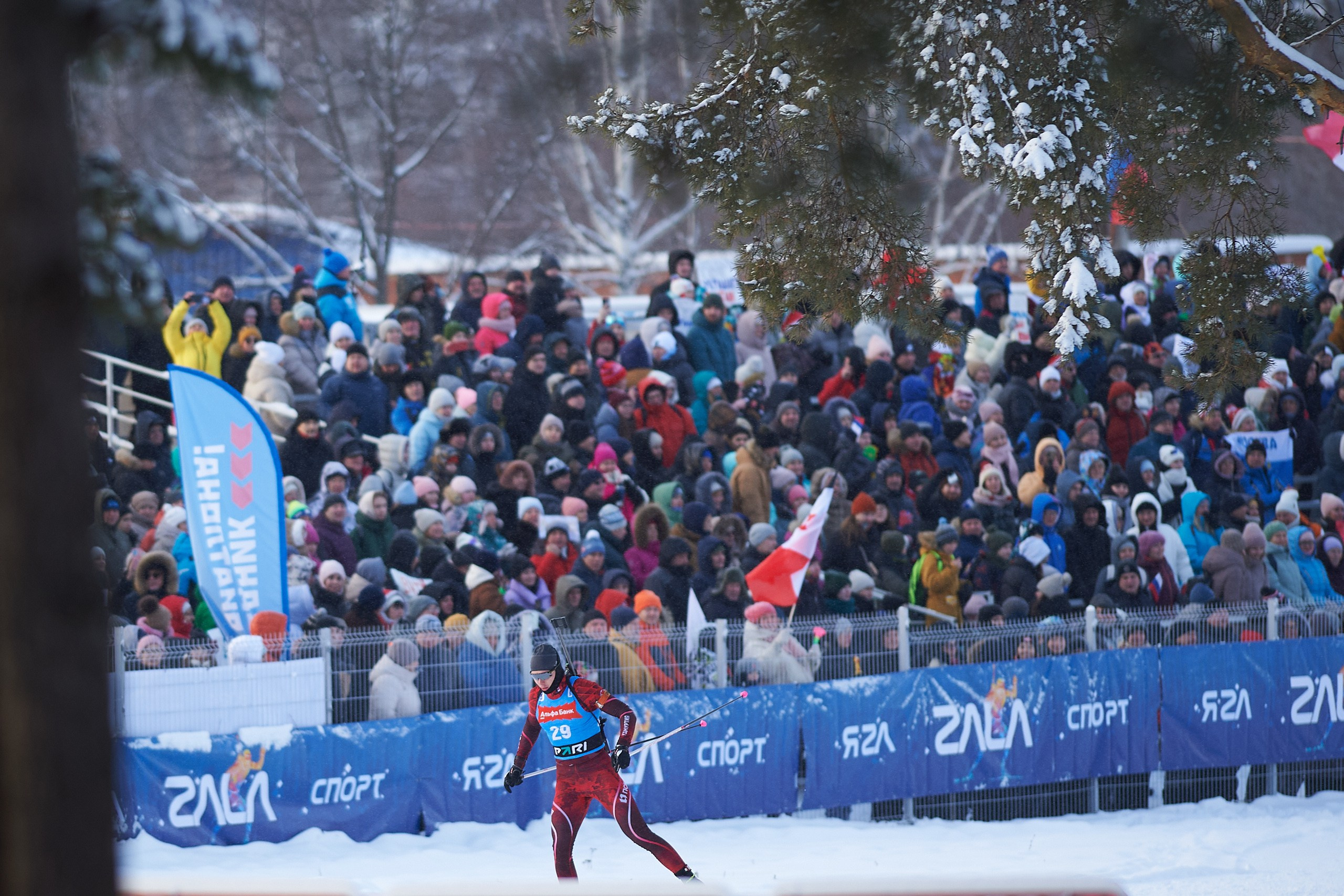 Биатлон. Чемпионат России — 2024/2025, 3-й этап, Ижевск. Спринт. Мужчины. Спортивный репортажный фотограф в Ижевске Сергей Мерзляков