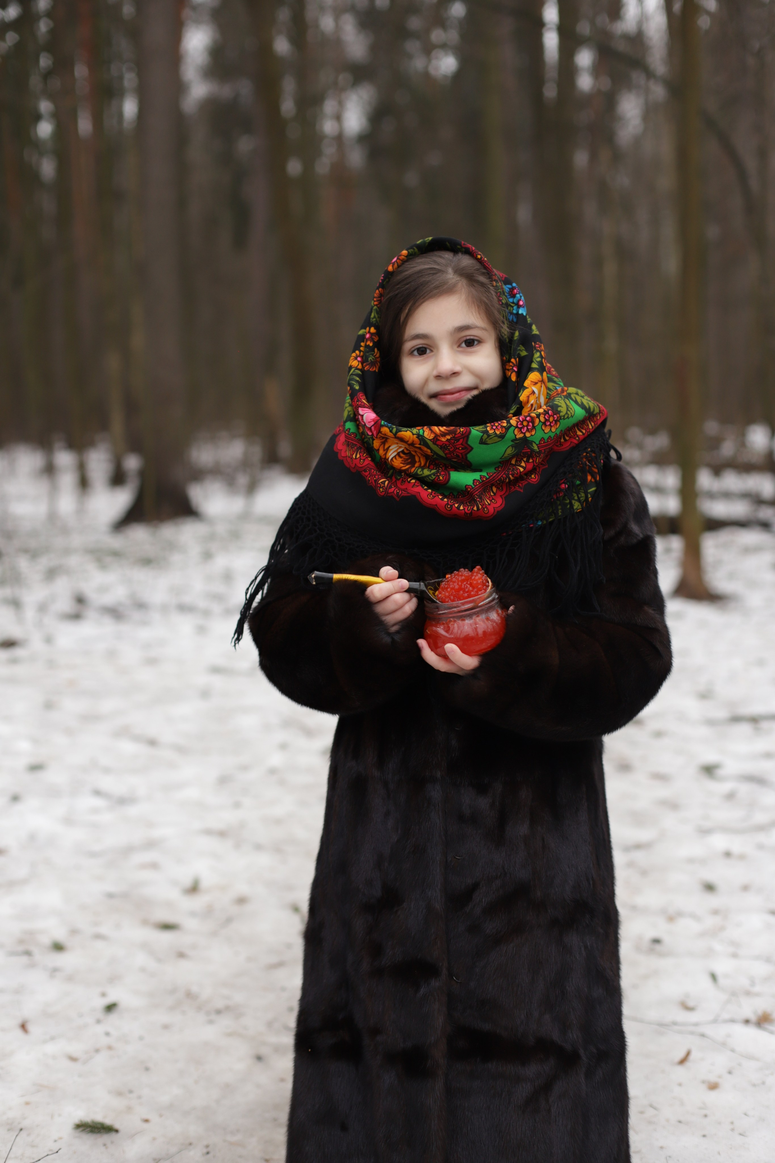 Девчёнки в павлопосадских платках и мальчишка. Диана Николаева — фотограф город Балашиха