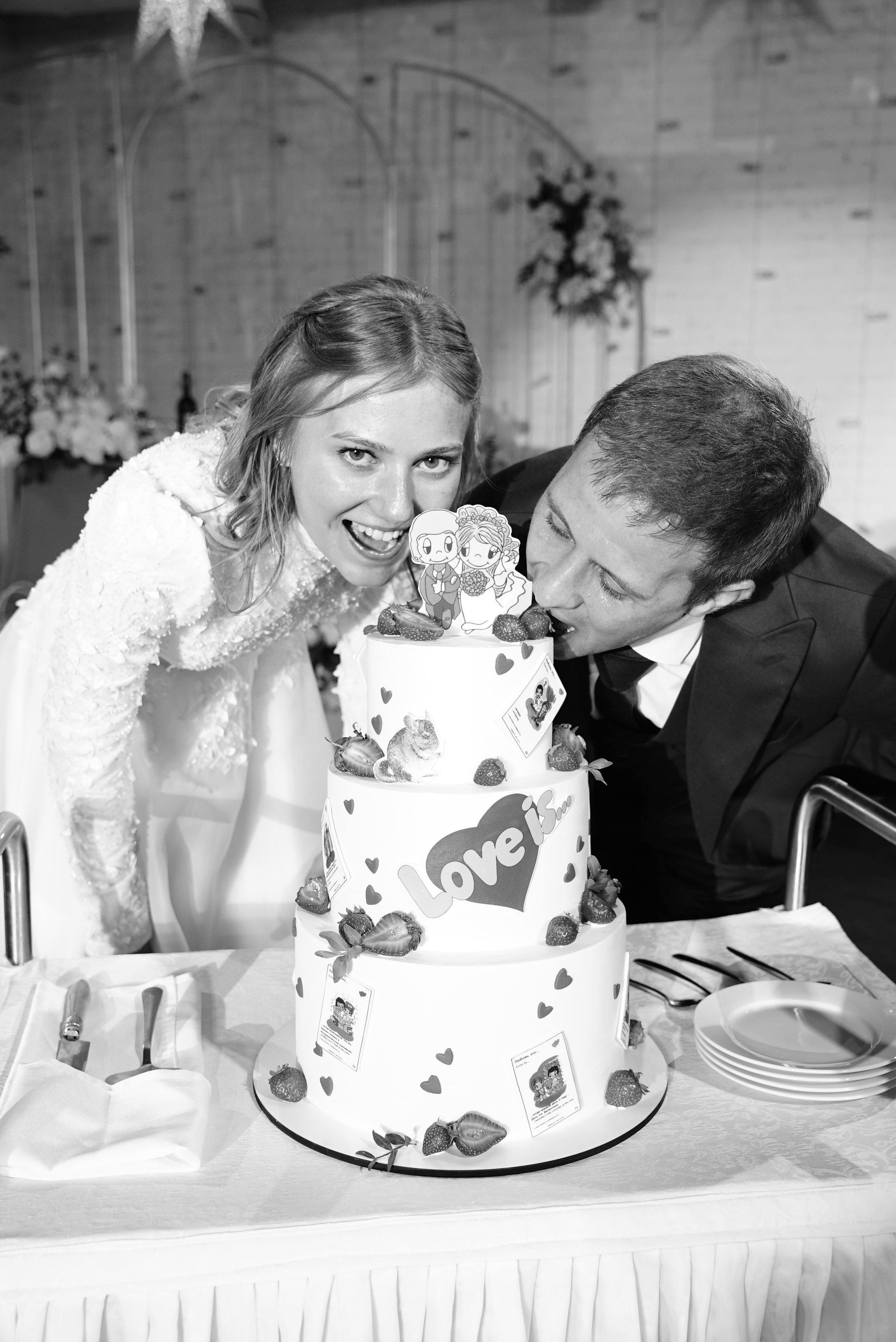 Андрей и Алина чб. Свадебный фотограф в Самаре Анна Ковалева