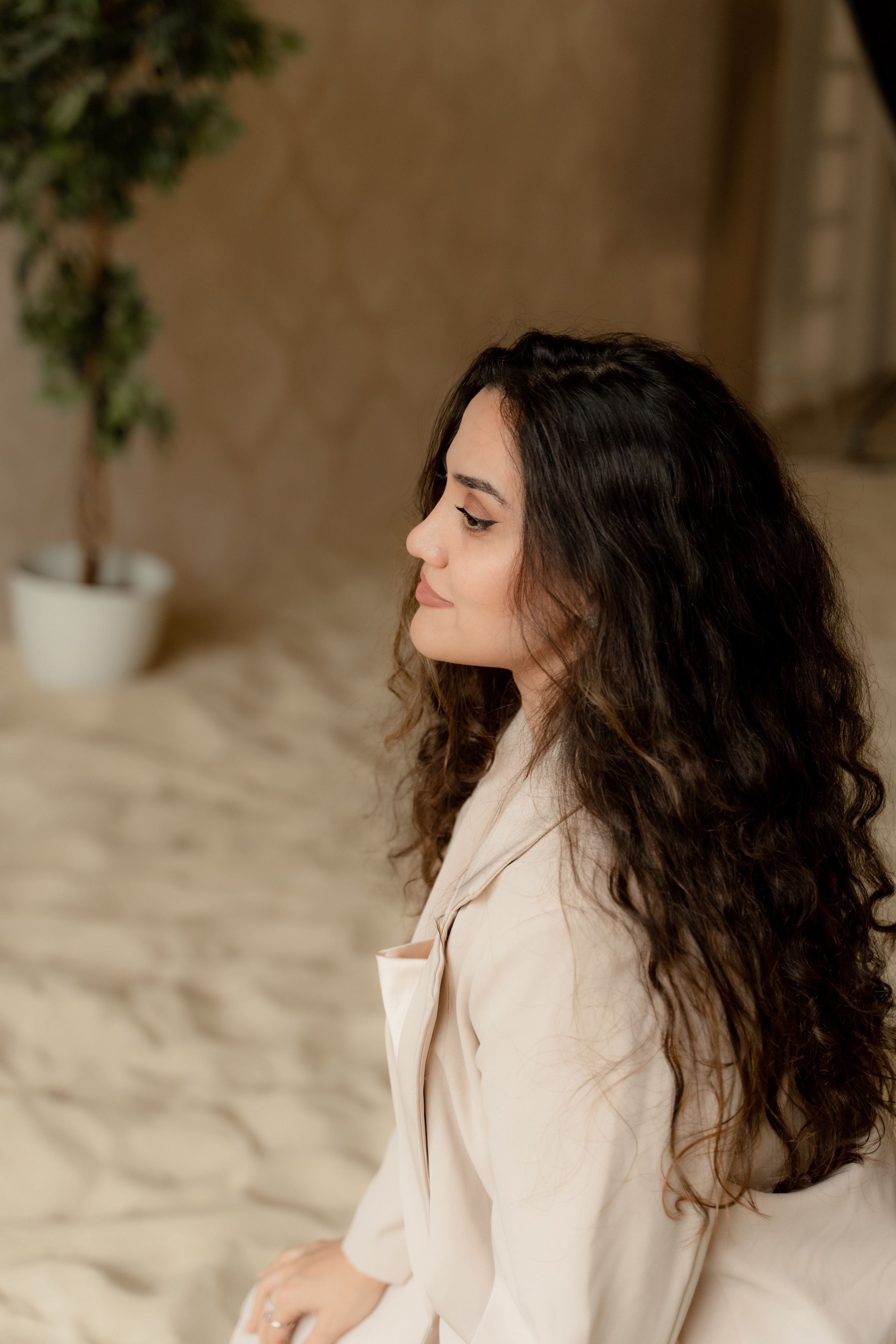 Лилит в песках. Портретный и свадебный фотограф Алла Карени Москва