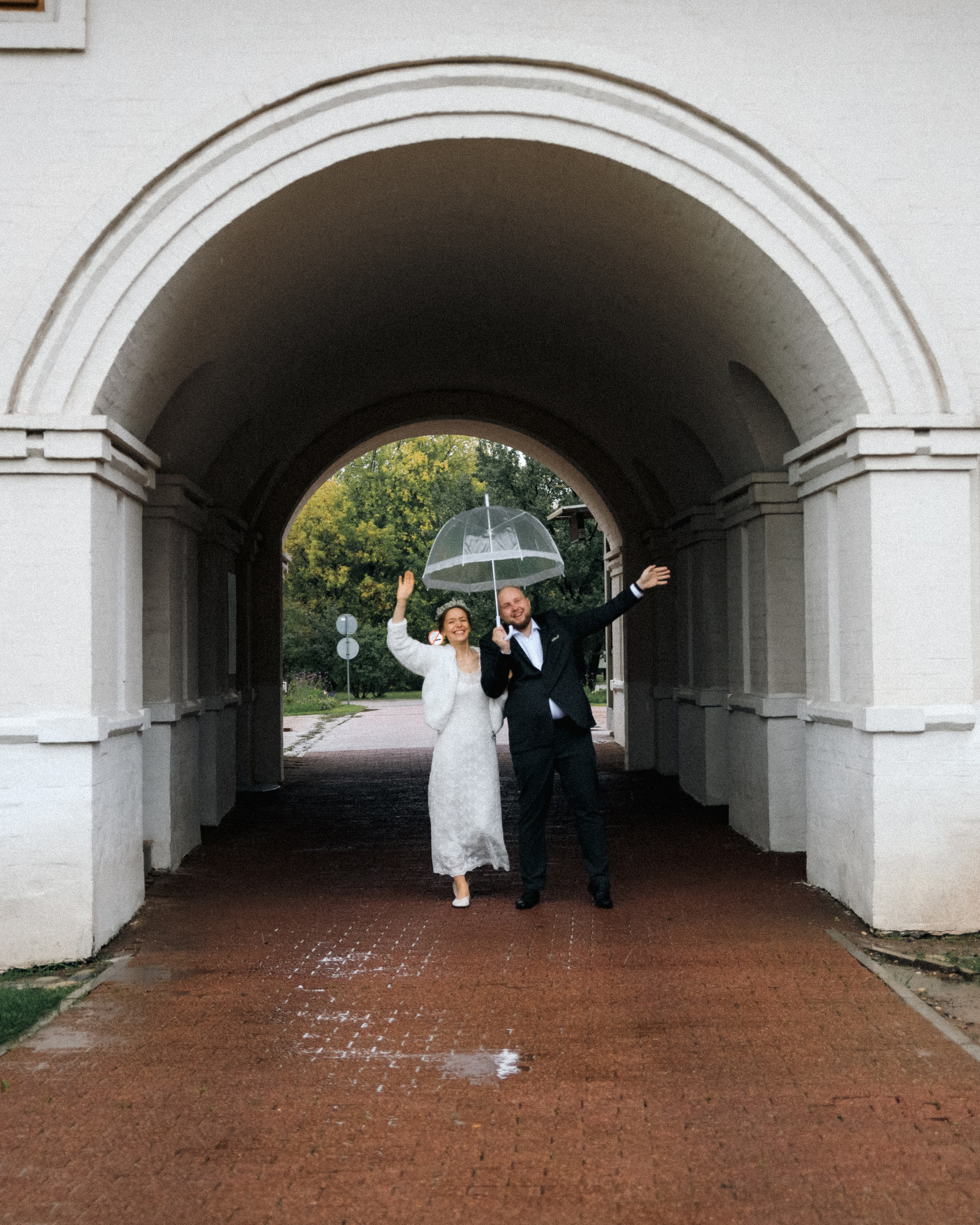 Свадьба под дождем. Свадебный фотограф Москва