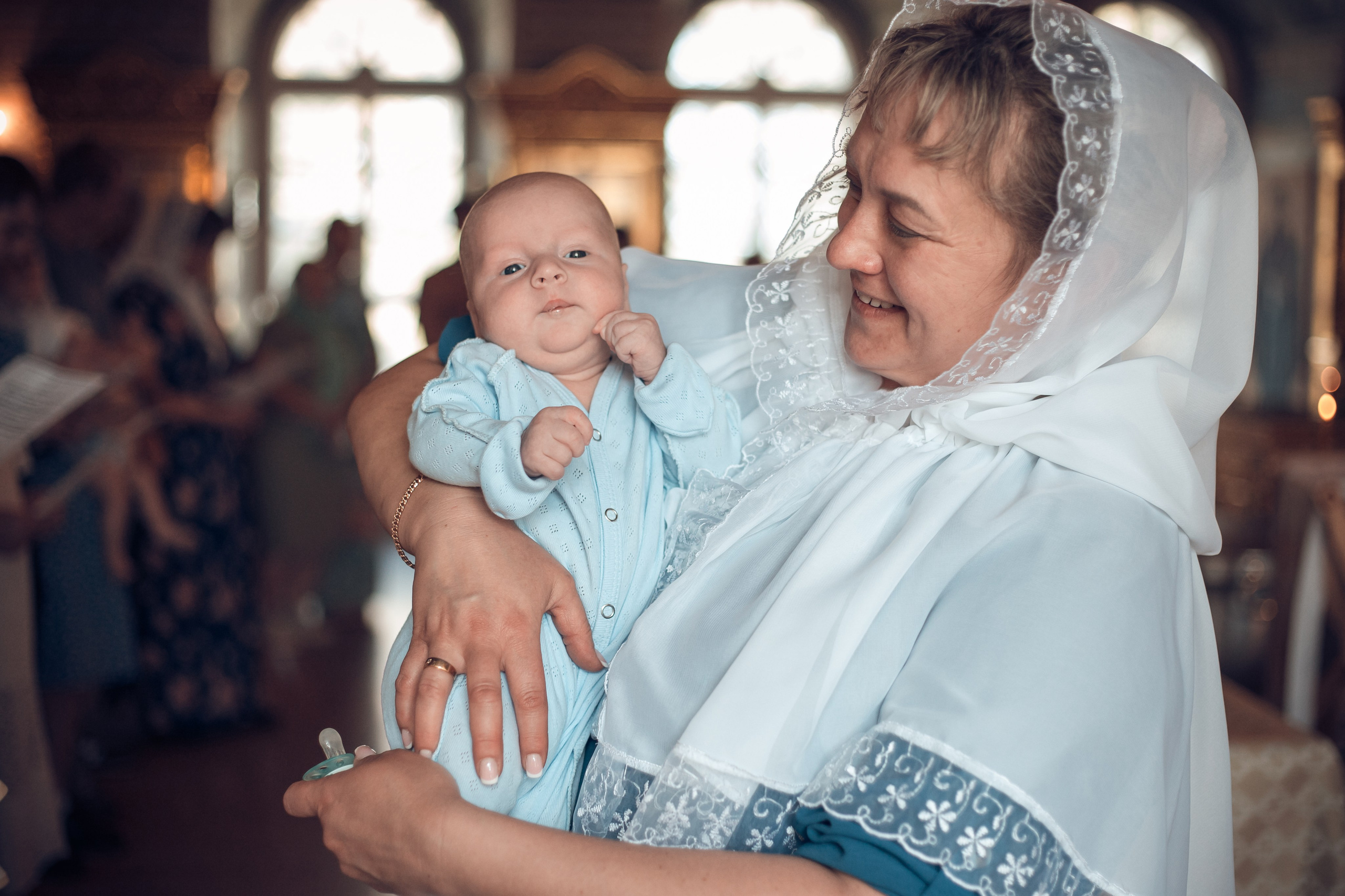 Крещение Сергея в храме Успения Богородицы с. Истомино