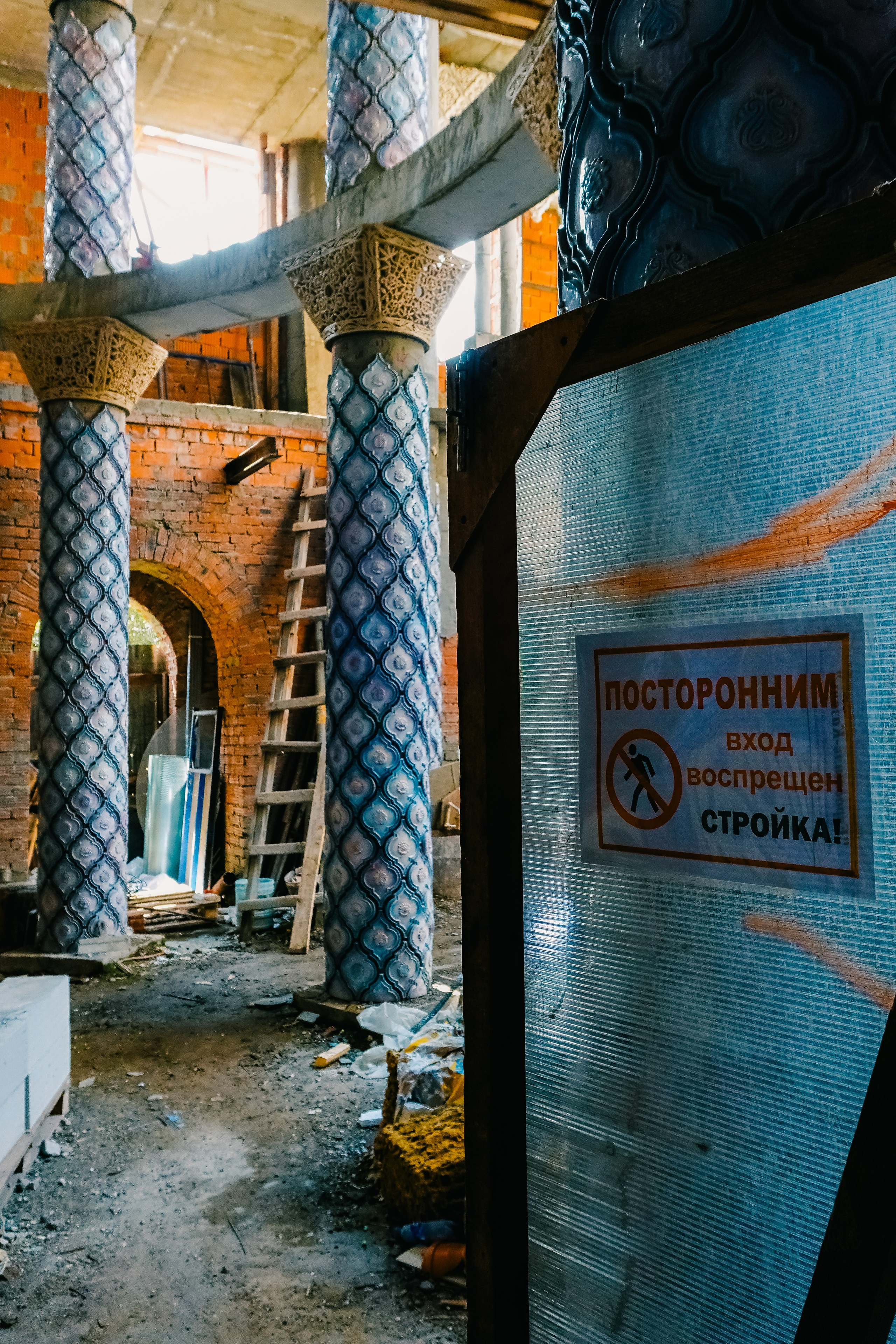 Строительство храма в Казани. Фотограф Алиса Аспер