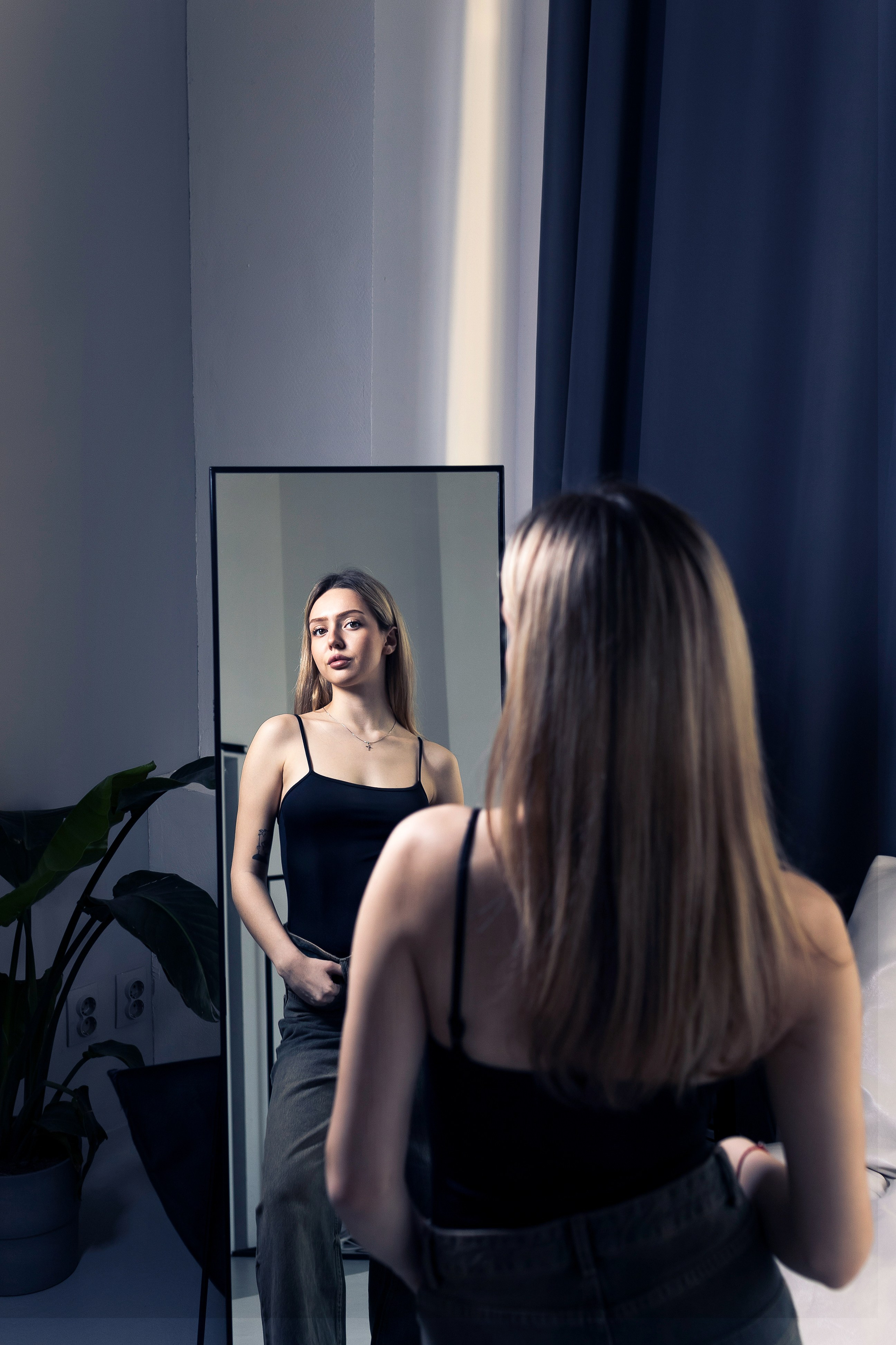 Фотоидея с зеркалом 