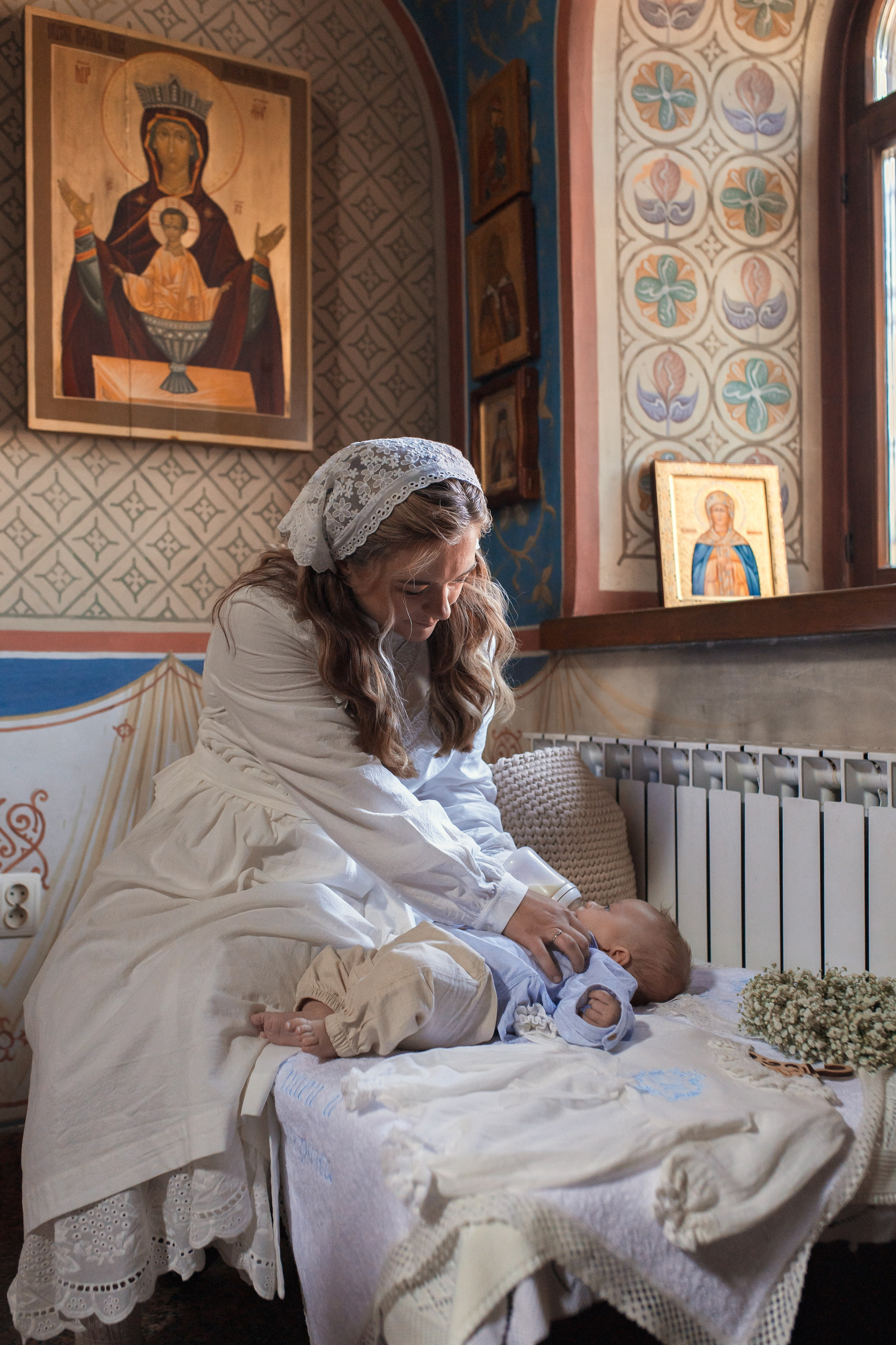 Крещение в Знаменской Церкви г. Переславль Залесский. Профессиональный фотограф в Москве и Мо Мария Шантарёва
