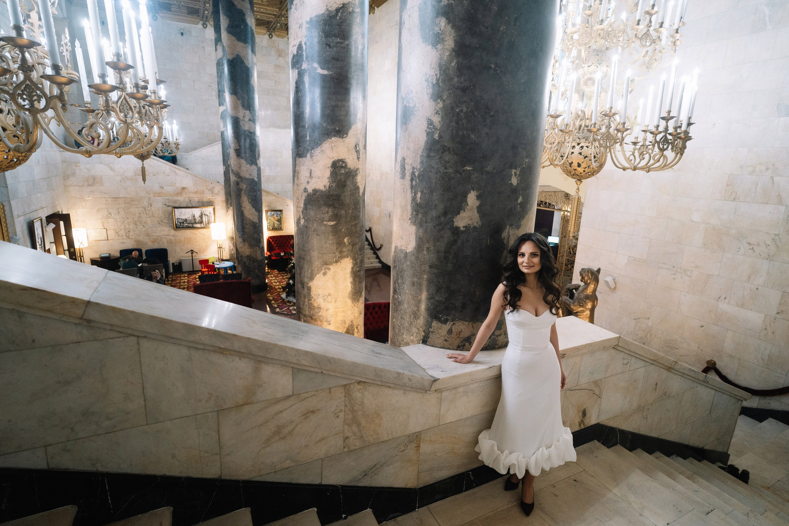 Свадебная фотосессия Лилии и Романа, прогулка в центре Москвы. Свадебный фотограф в Тамбове Павел Четвертков