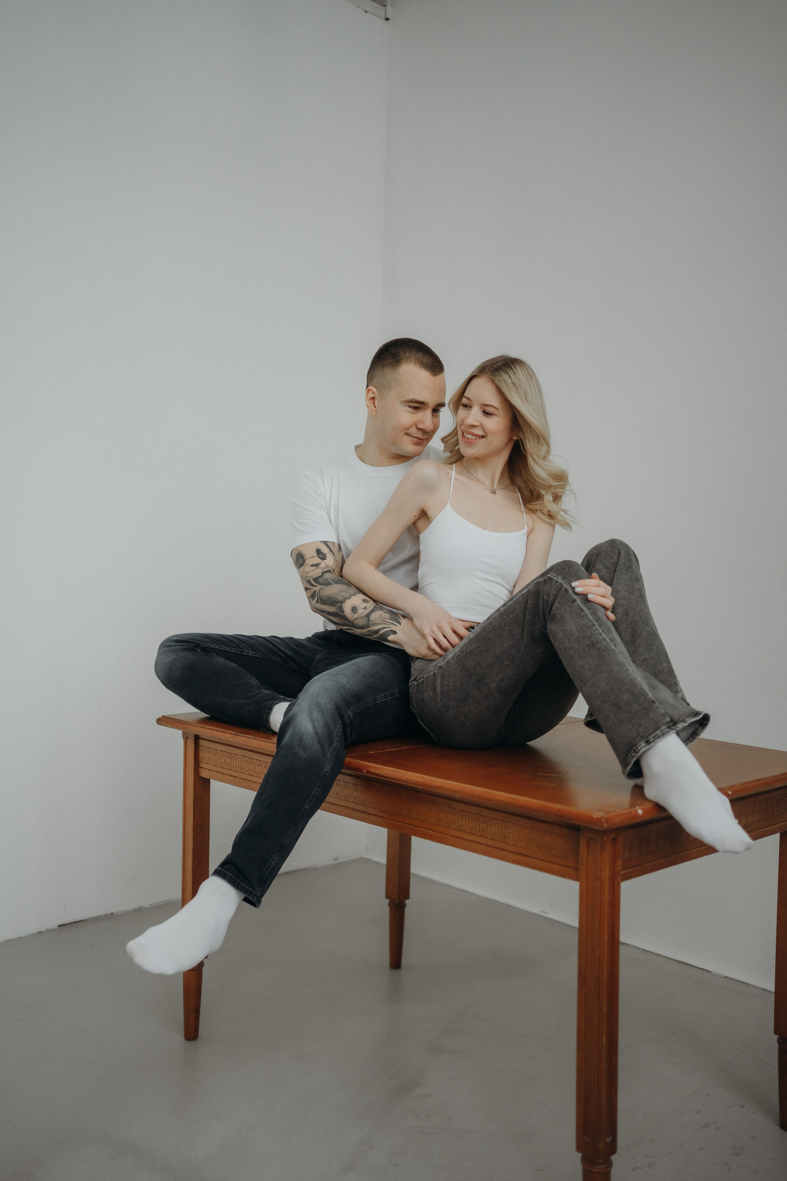 Парная фотосессия в студии в Архангельске. Портретный и свадебный фотограф в Архангельске Елизавета Стрекаловская