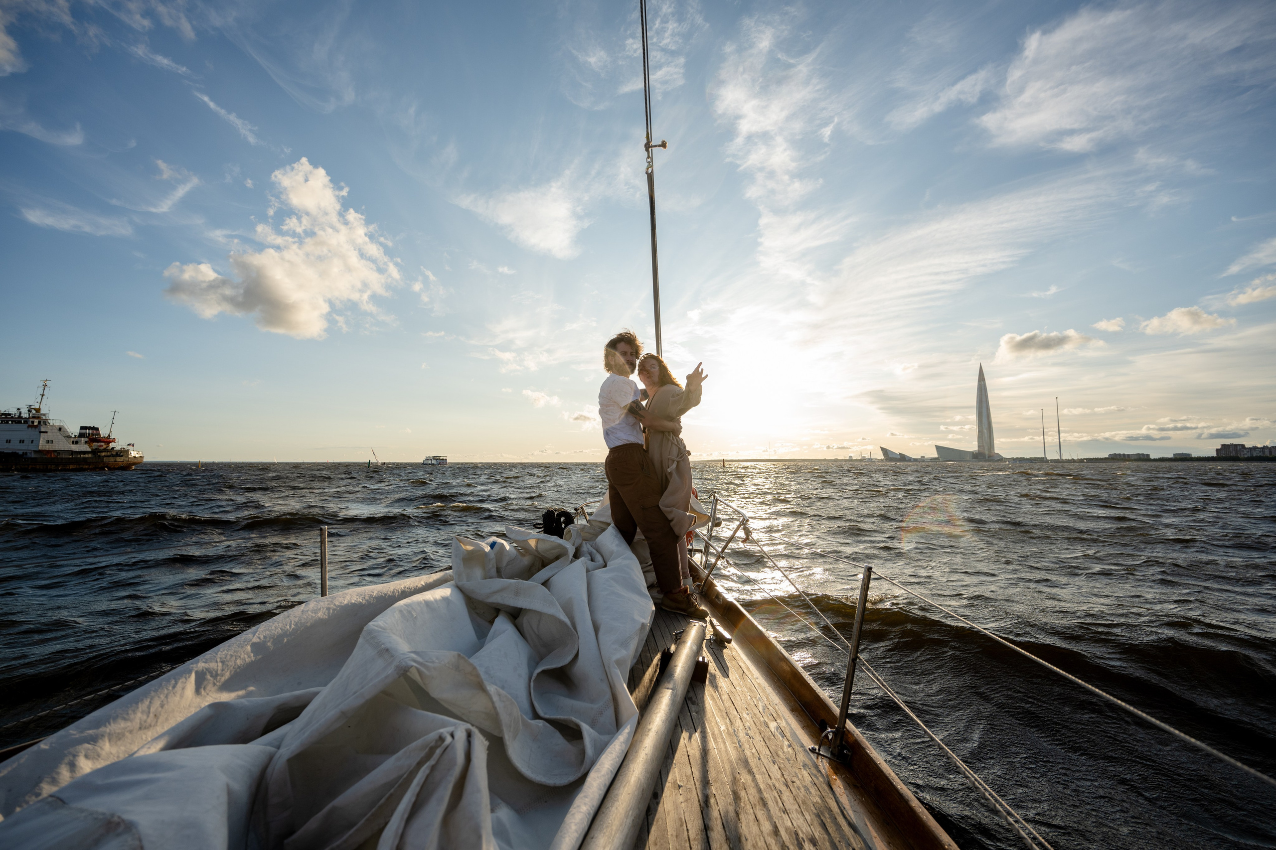 Даниил и Виктория. Яхта. Свадебный и семейный фотограф в СПб Валерия Фомичева