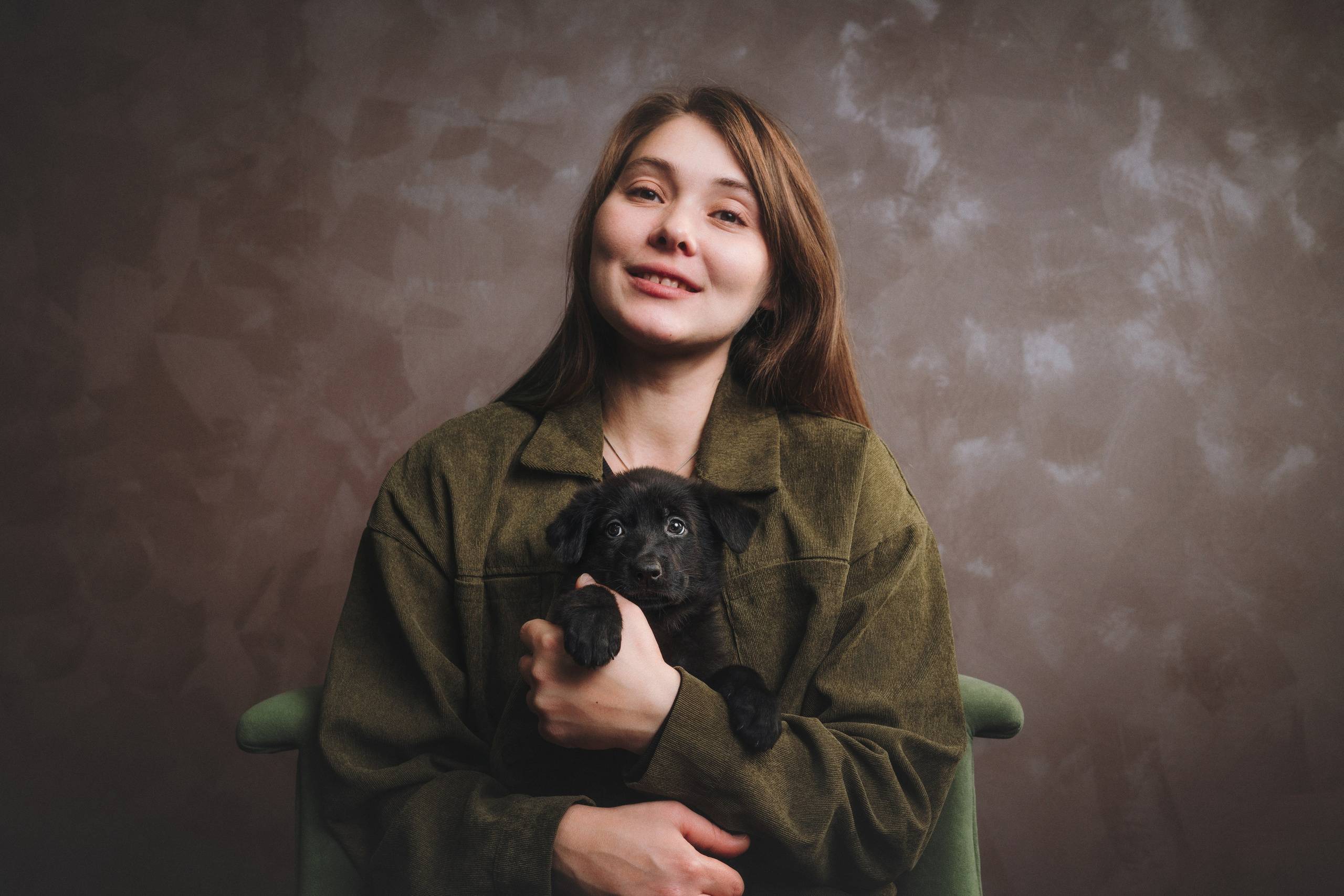 Аня и Базилика. Фотограф анималист Осипчикова Мария