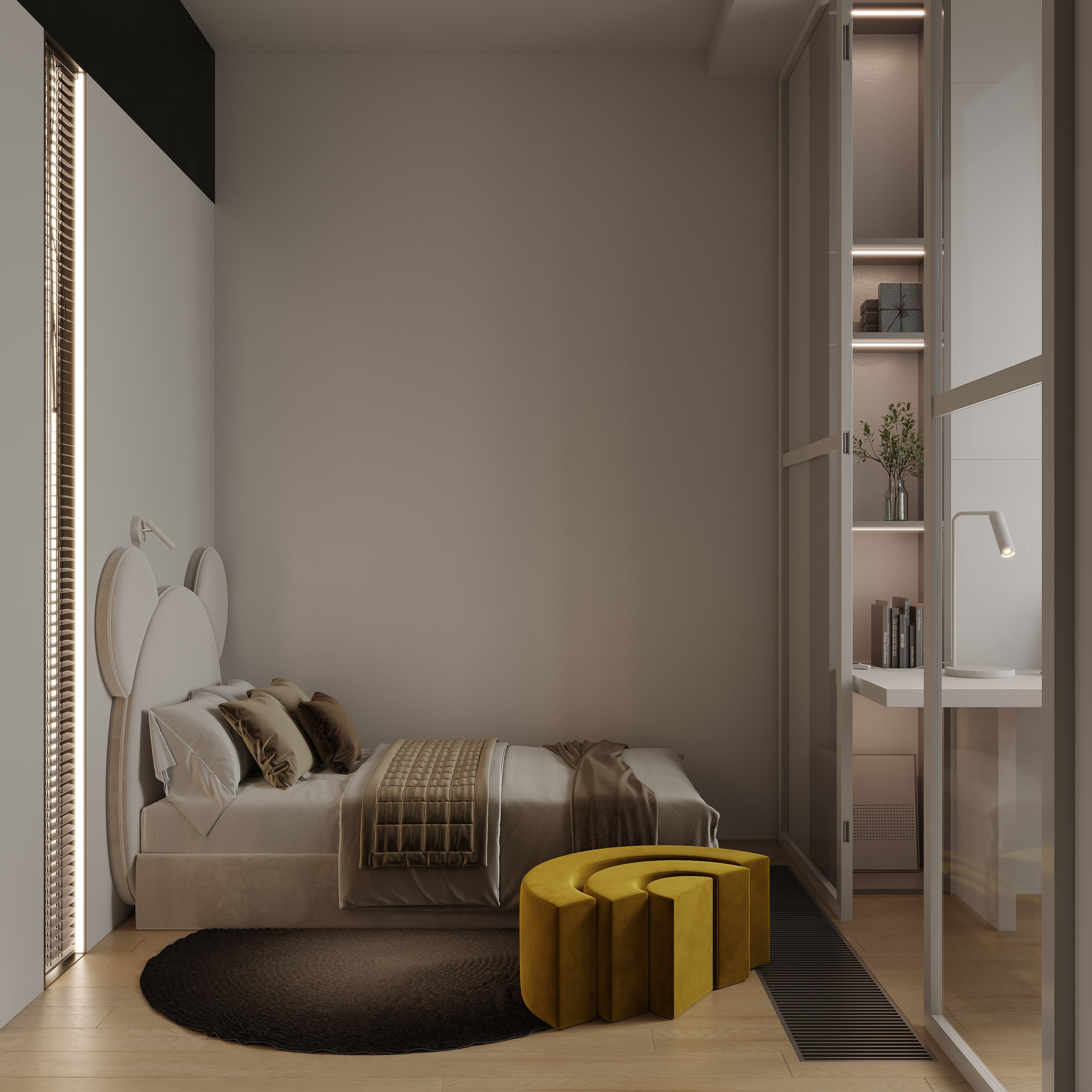 Квартира для LSD Bureau. 3D визуализация интерьера и архитектурной среды