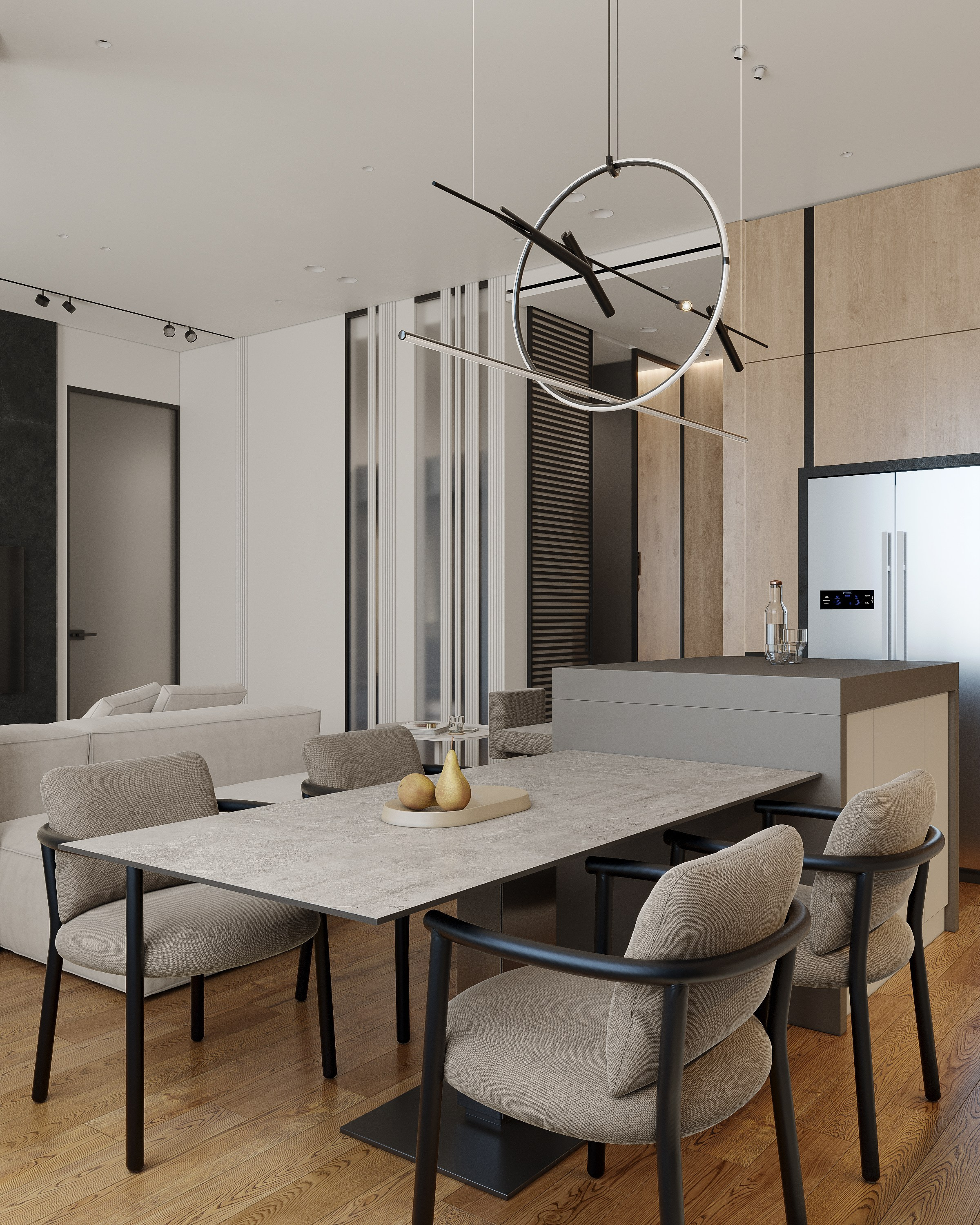 Квартира для L+D Archatelier. 3D визуализация интерьера и архитектурной среды