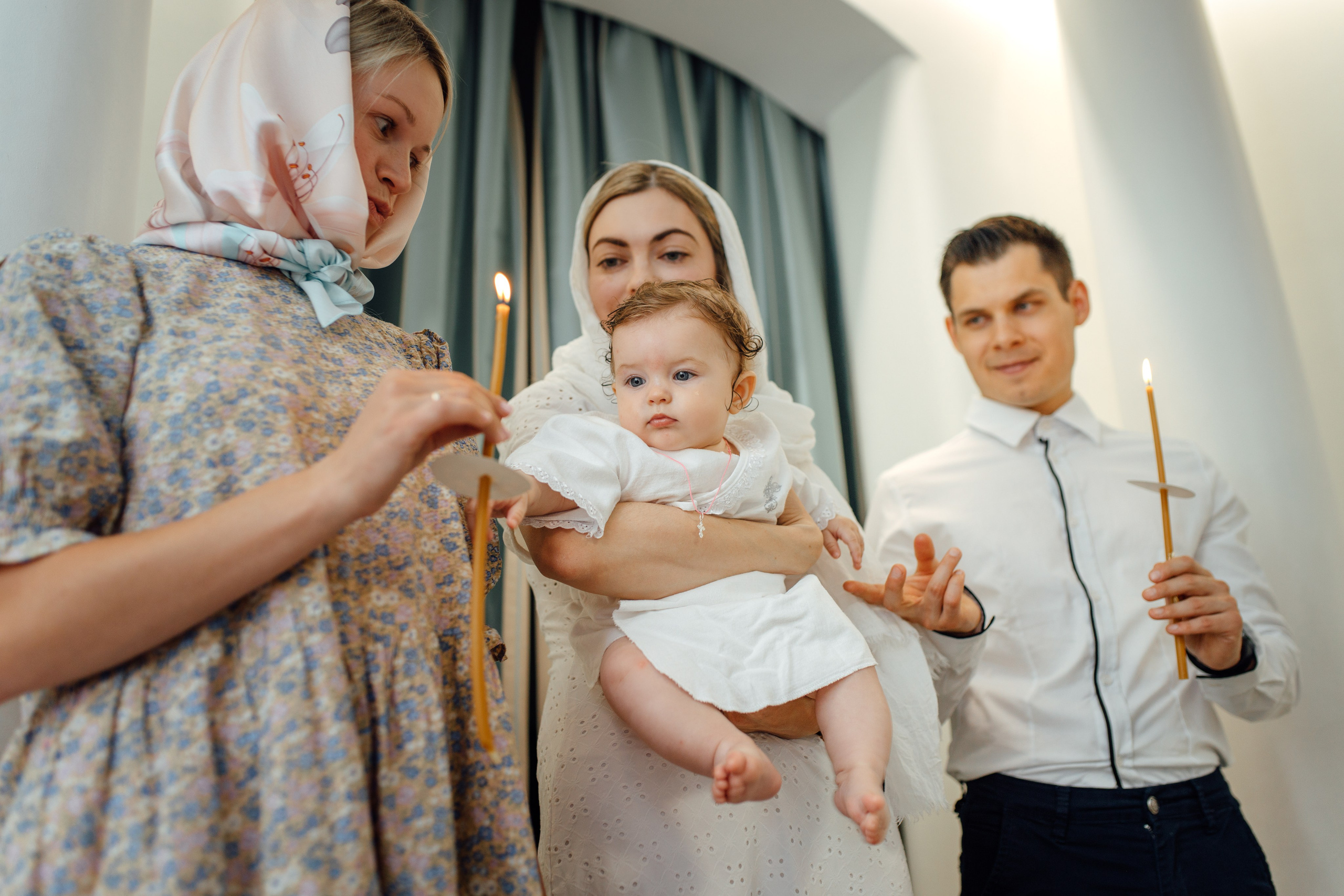 Крещение Аделины, храм Святой Троицы, июль 2024