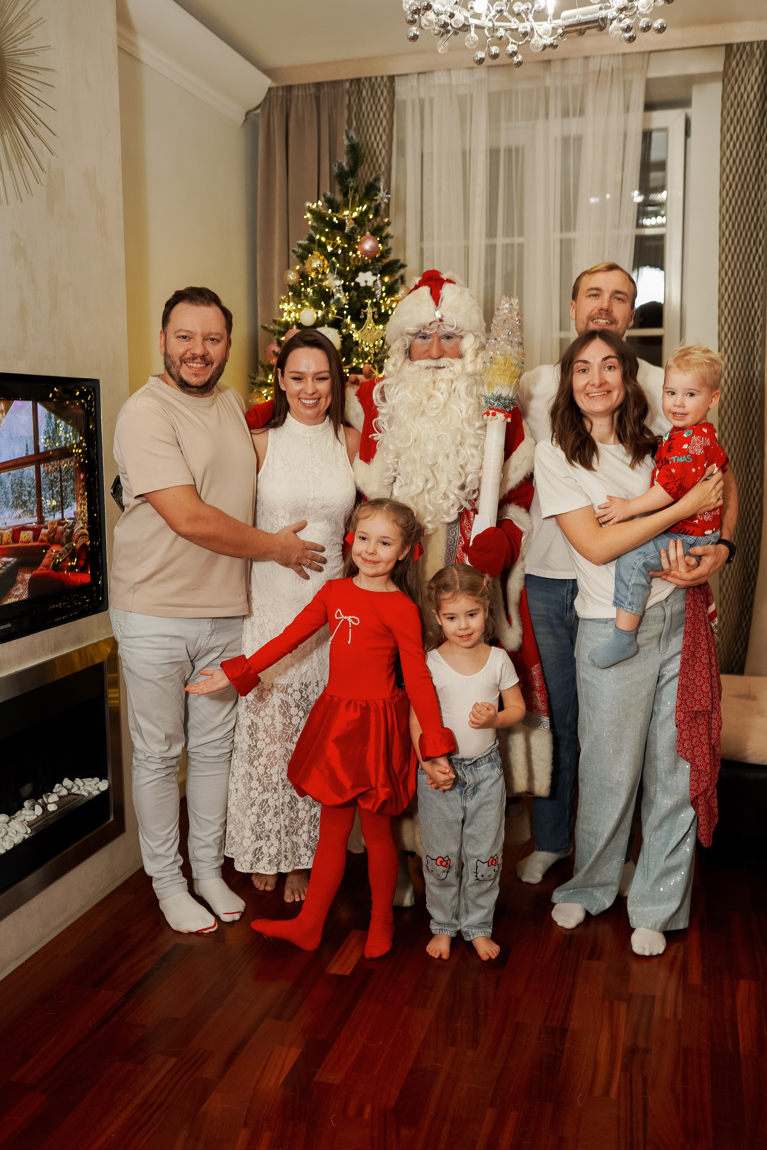 Встреча Деда Мороза. Семейный lifestyle фотограф Наталья Разгуляева в Москве