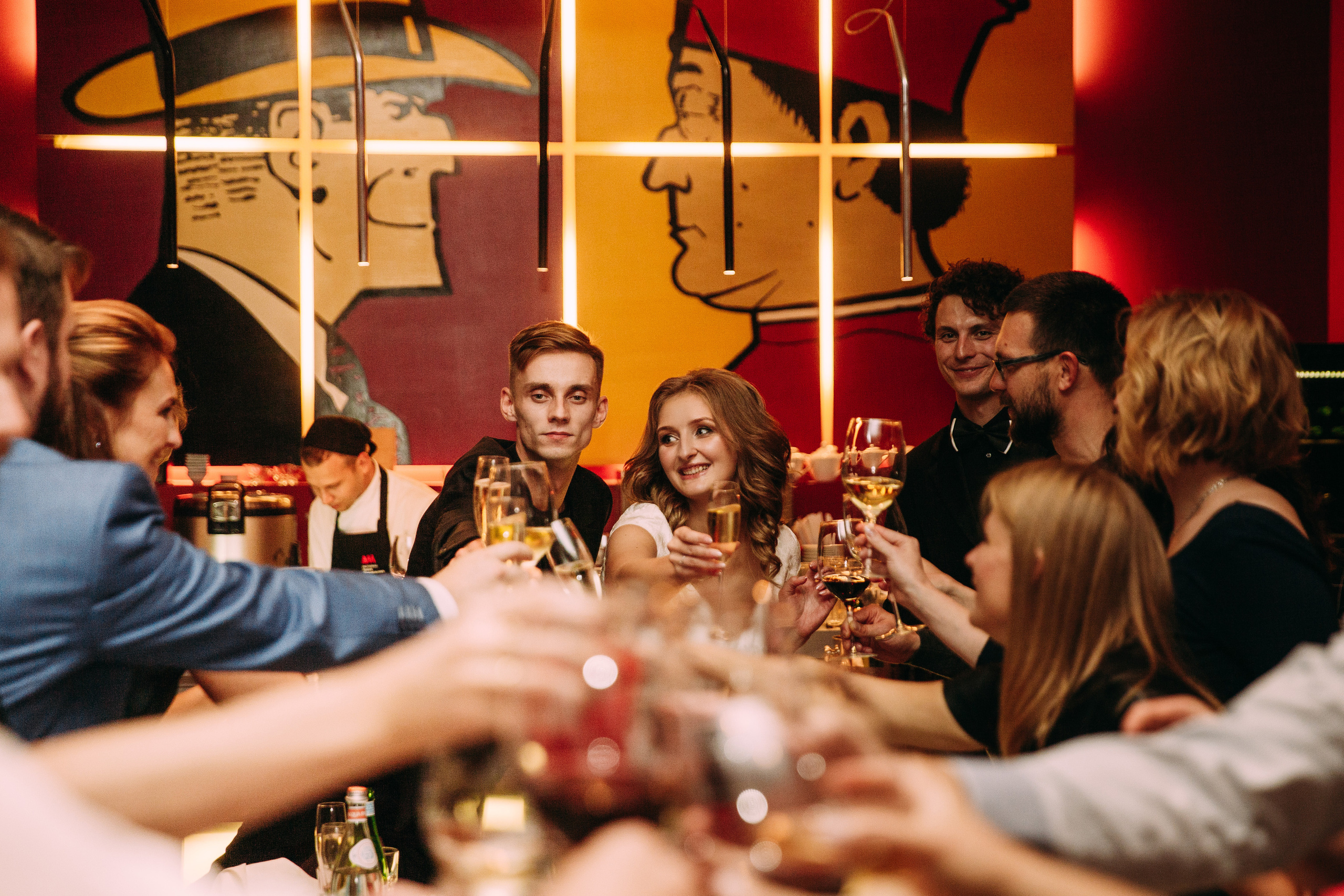 Свадебный банкет. Семейный фотограф, свадебный фотограф, женский портрет в Санкт-Петербу