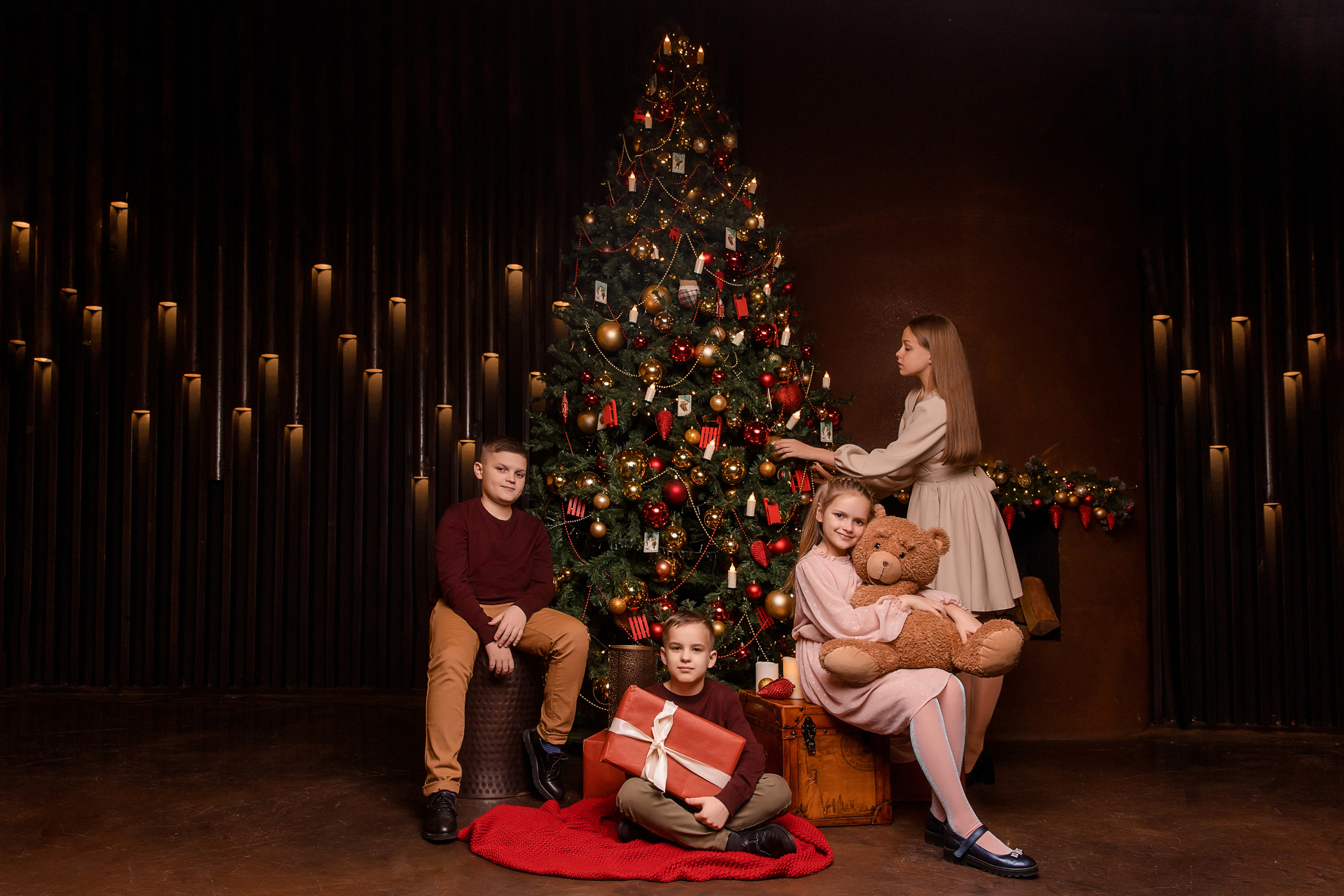 Новогодние фотосессии — фотостудии. Семейный и детский фотограф в Москве Вера Ускова