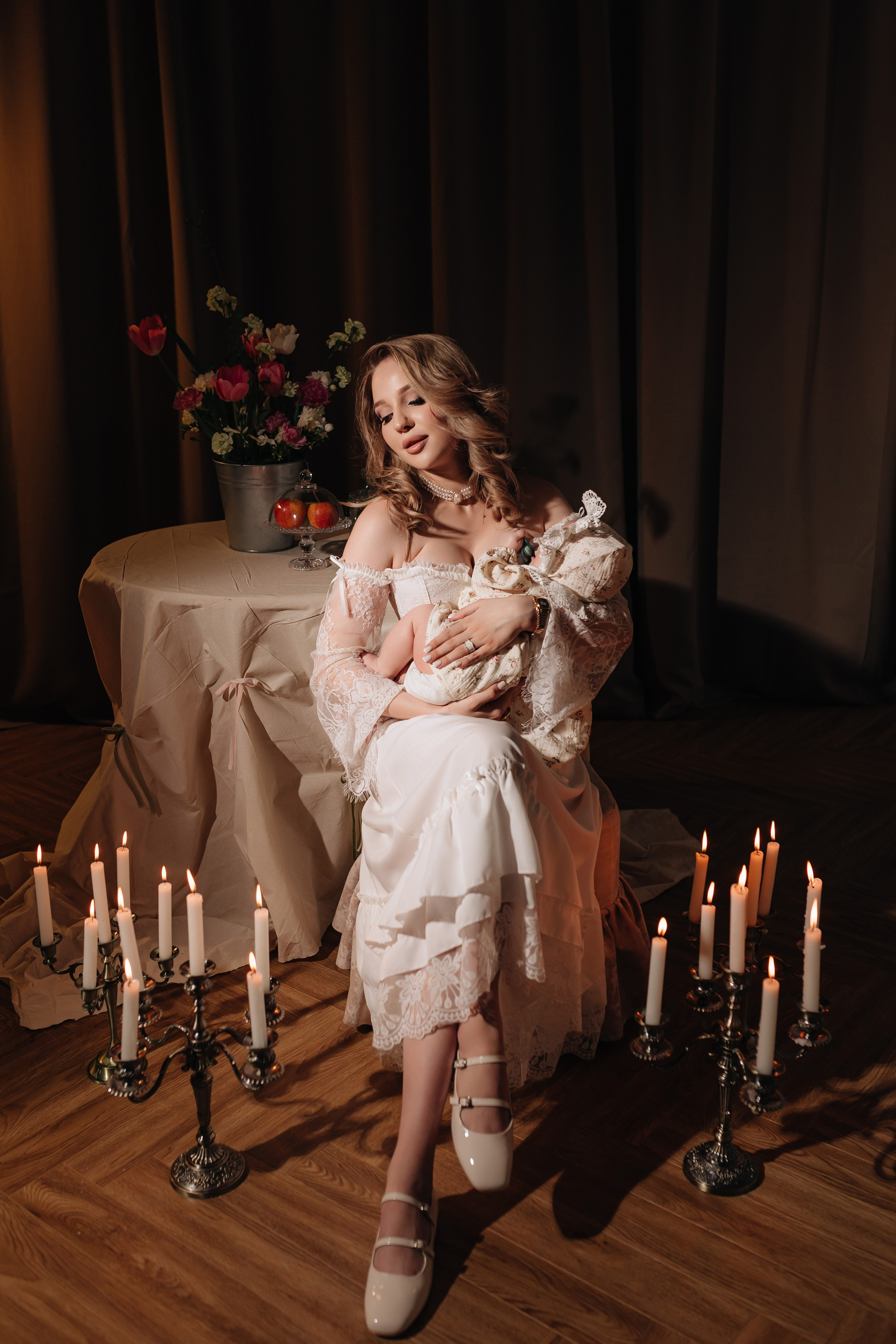 Семейная съёмка в студии. Фотограф Трифон Мира