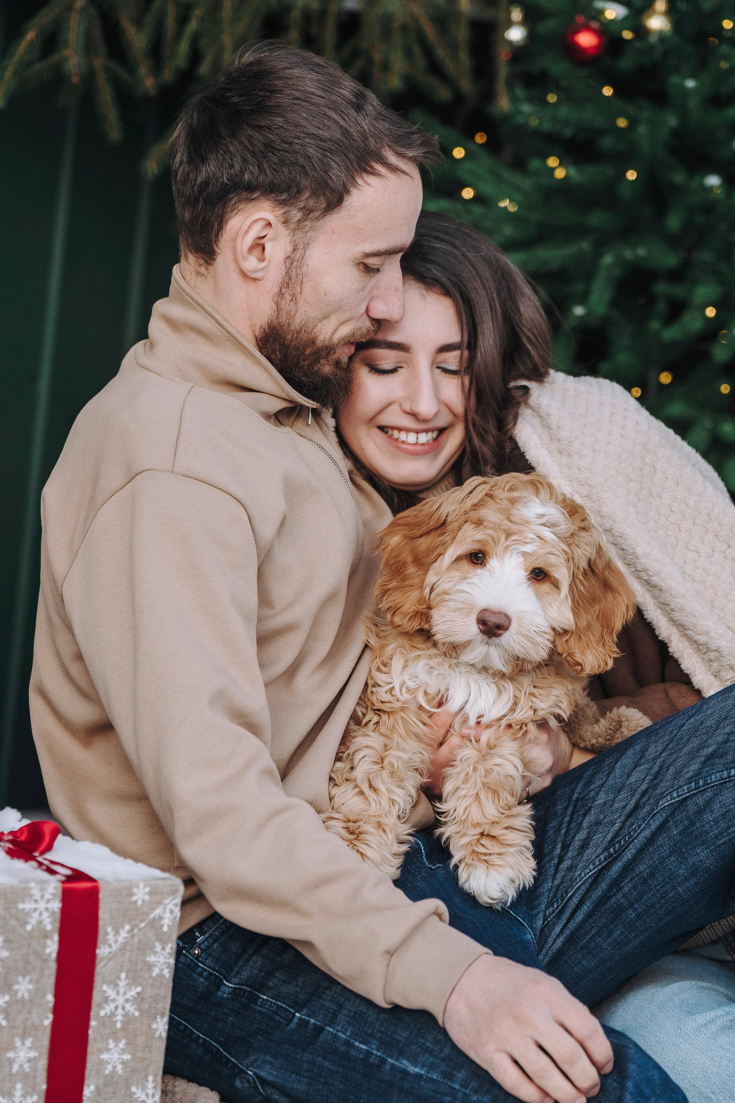 Мёрфи, Таня и Антон. Фотограф анималист в Спб недорого Олеся Майорова