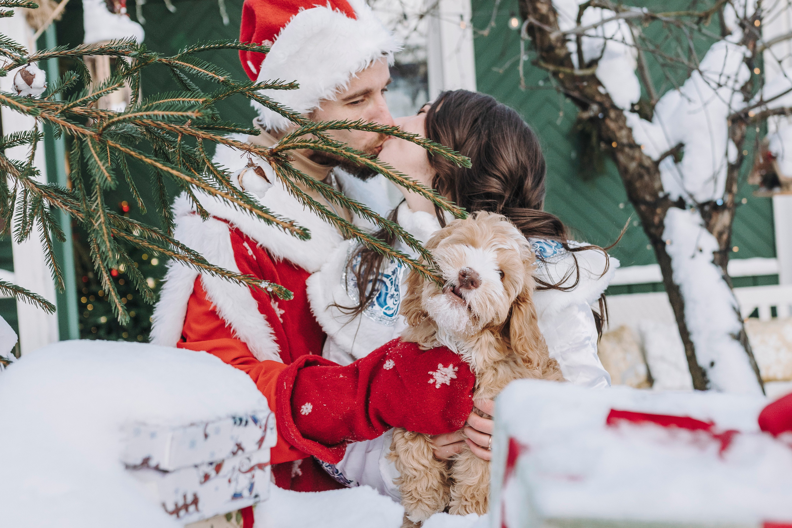 Мёрфи, Таня и Антон. Фотограф анималист в Спб недорого Олеся Майорова