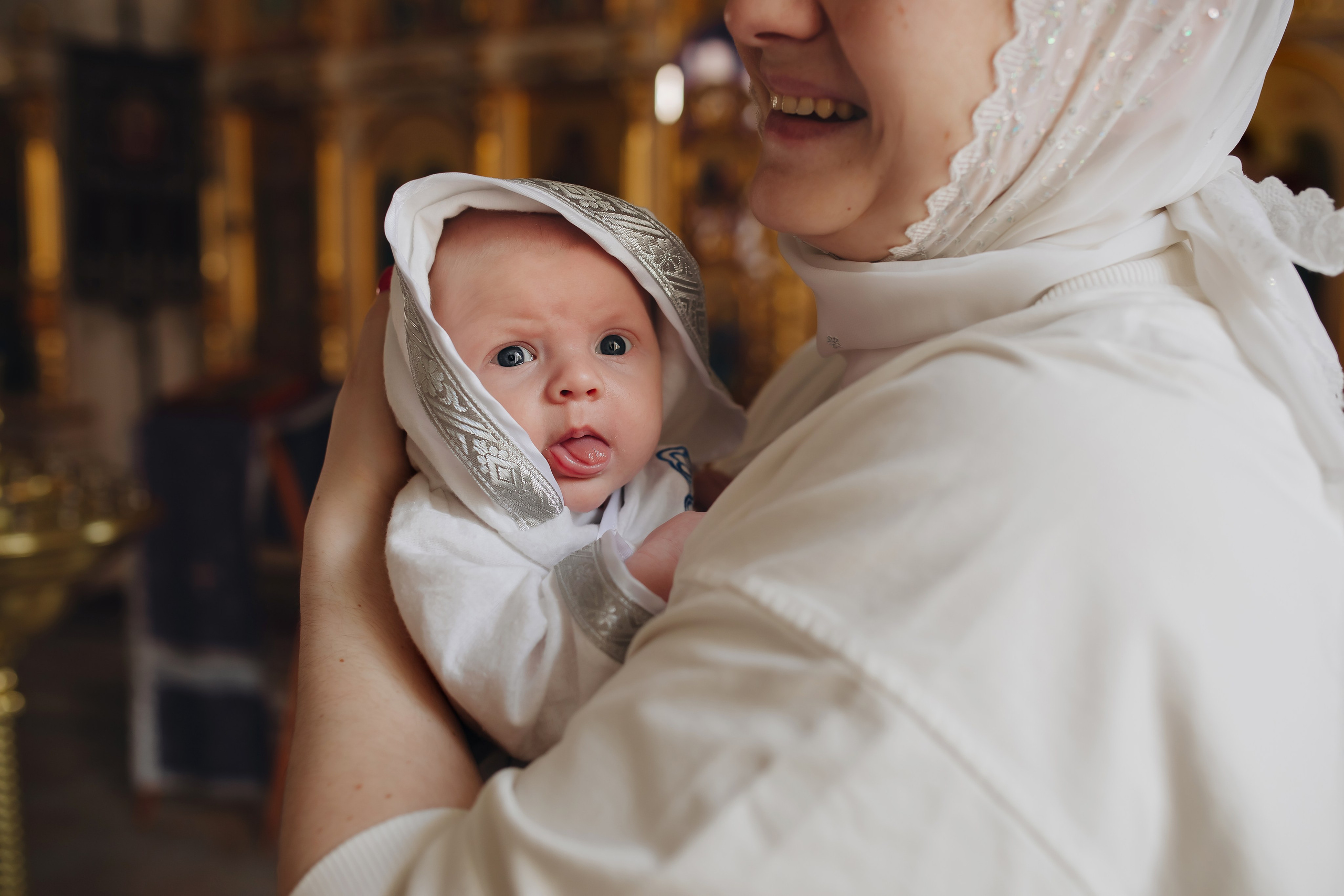 Крещение в светлом Храме. Семейный и детский фотограф в Москве Дорогова Екатерина