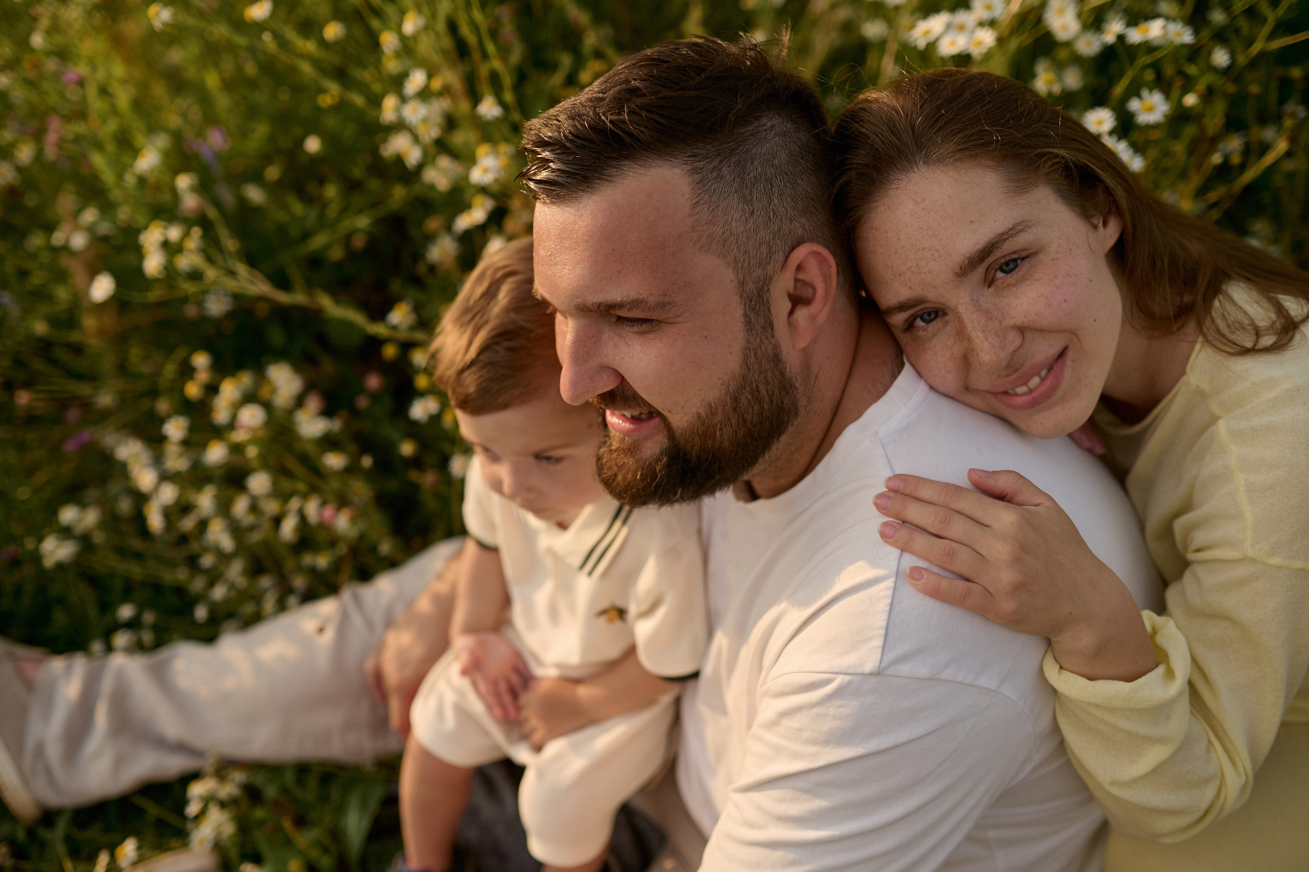 Рома, Оля, Максим и ромашки. Семейный и свадебный lifestyle-фотограф в Москве Мария Петрова