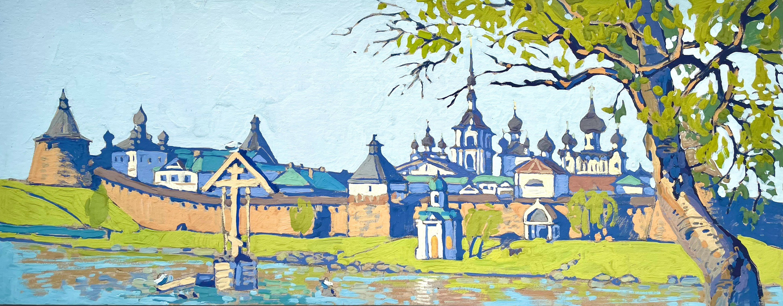 Соловецкие острова. Художница Лиза Владимирова