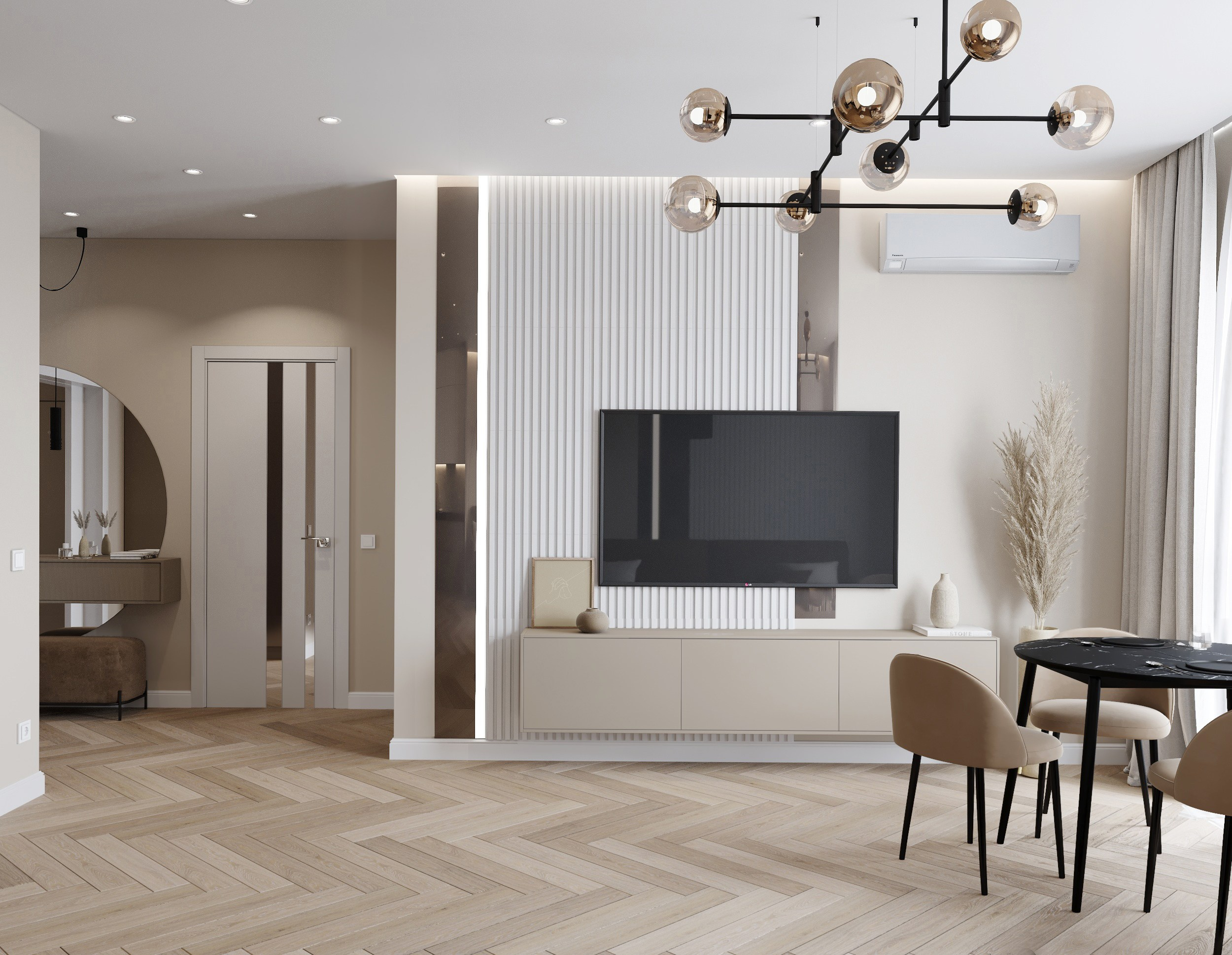 Кв. 64 м². Ксения. 3D‑визуализатор