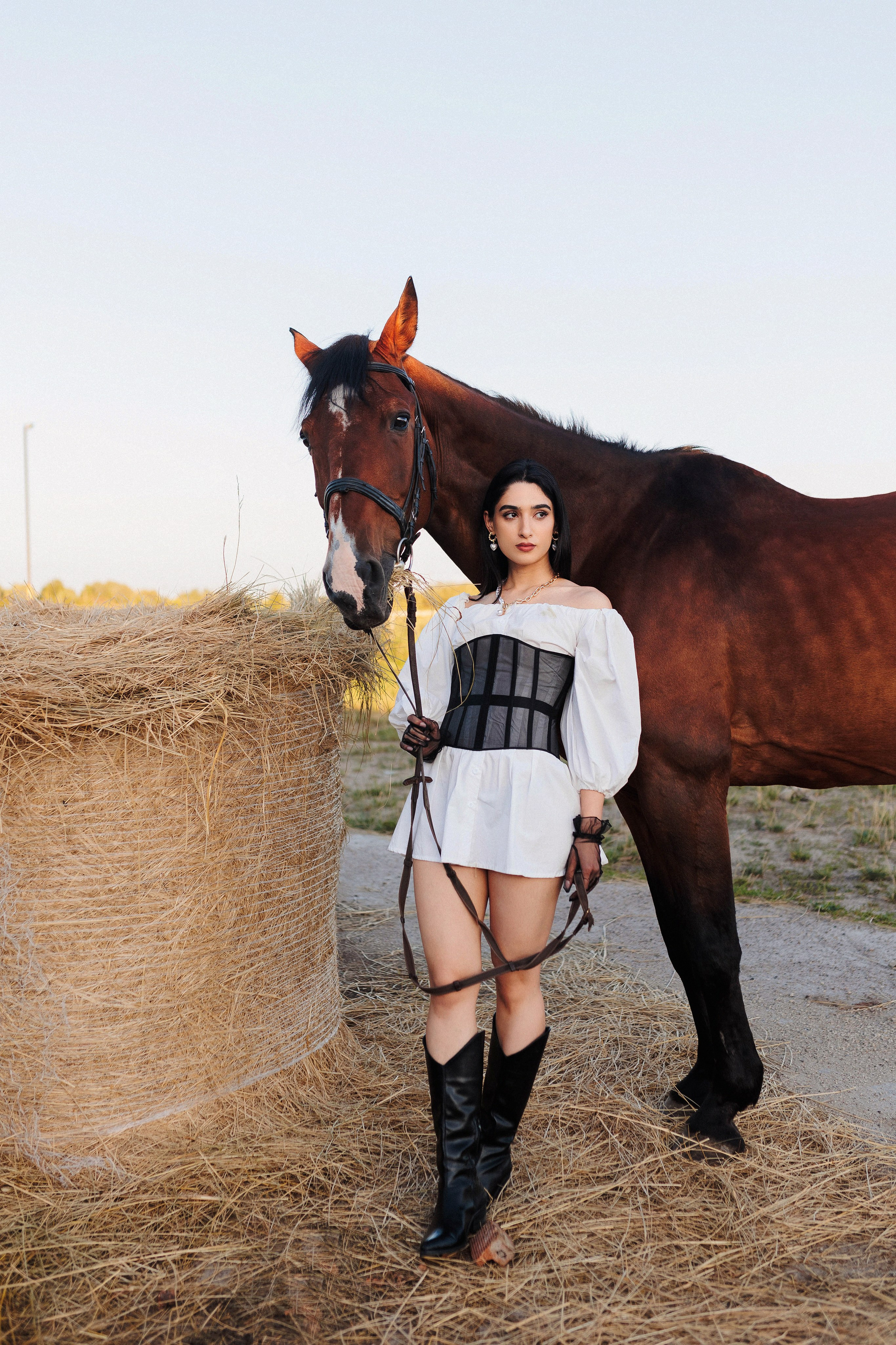 Съёмка с лощадью. Фотограф Полина Лытнева